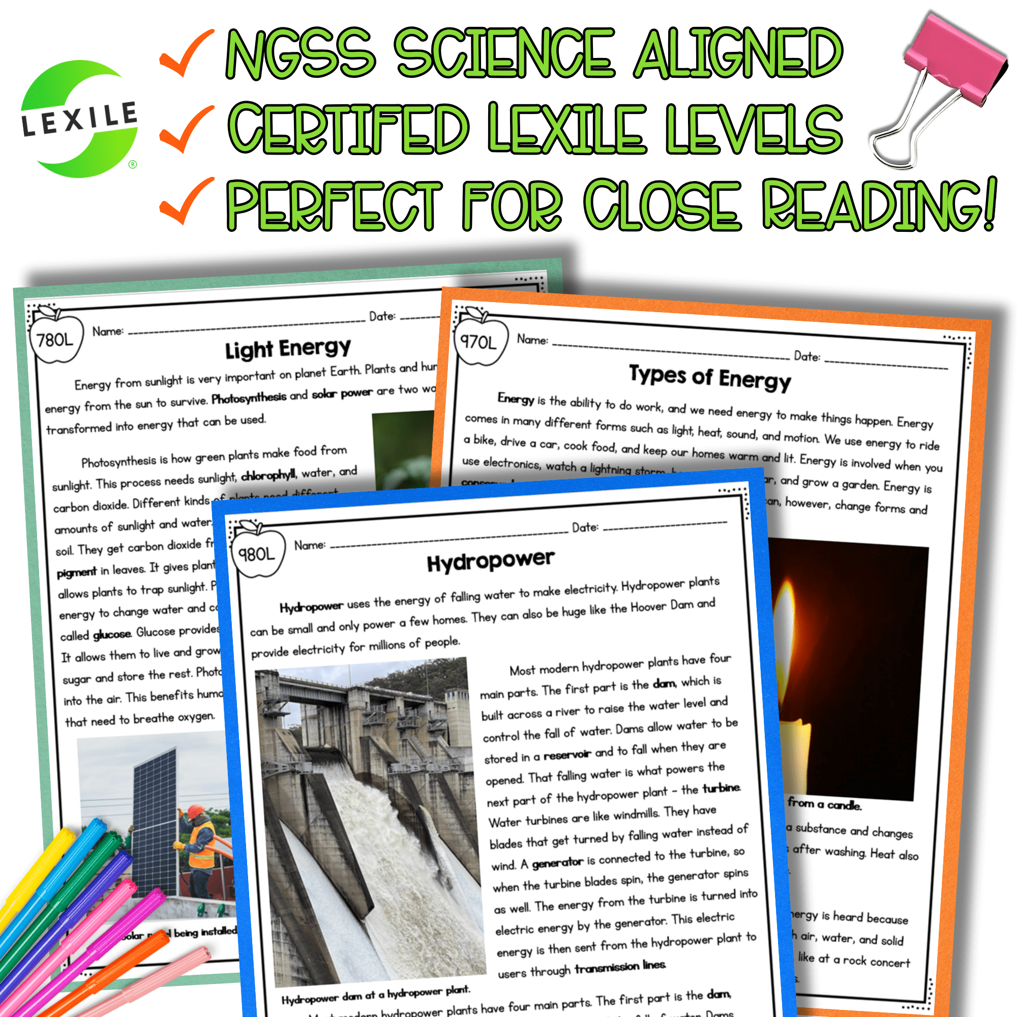 Energy Transfer NGSS 4-PS3-2 - Science Differentiated Passages - Image 4
