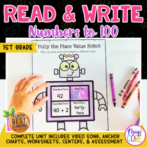 Read and Write Numbers to 100 - 1st Grade Math - Florida B.E.S.T. MA.1.NSO.1.3