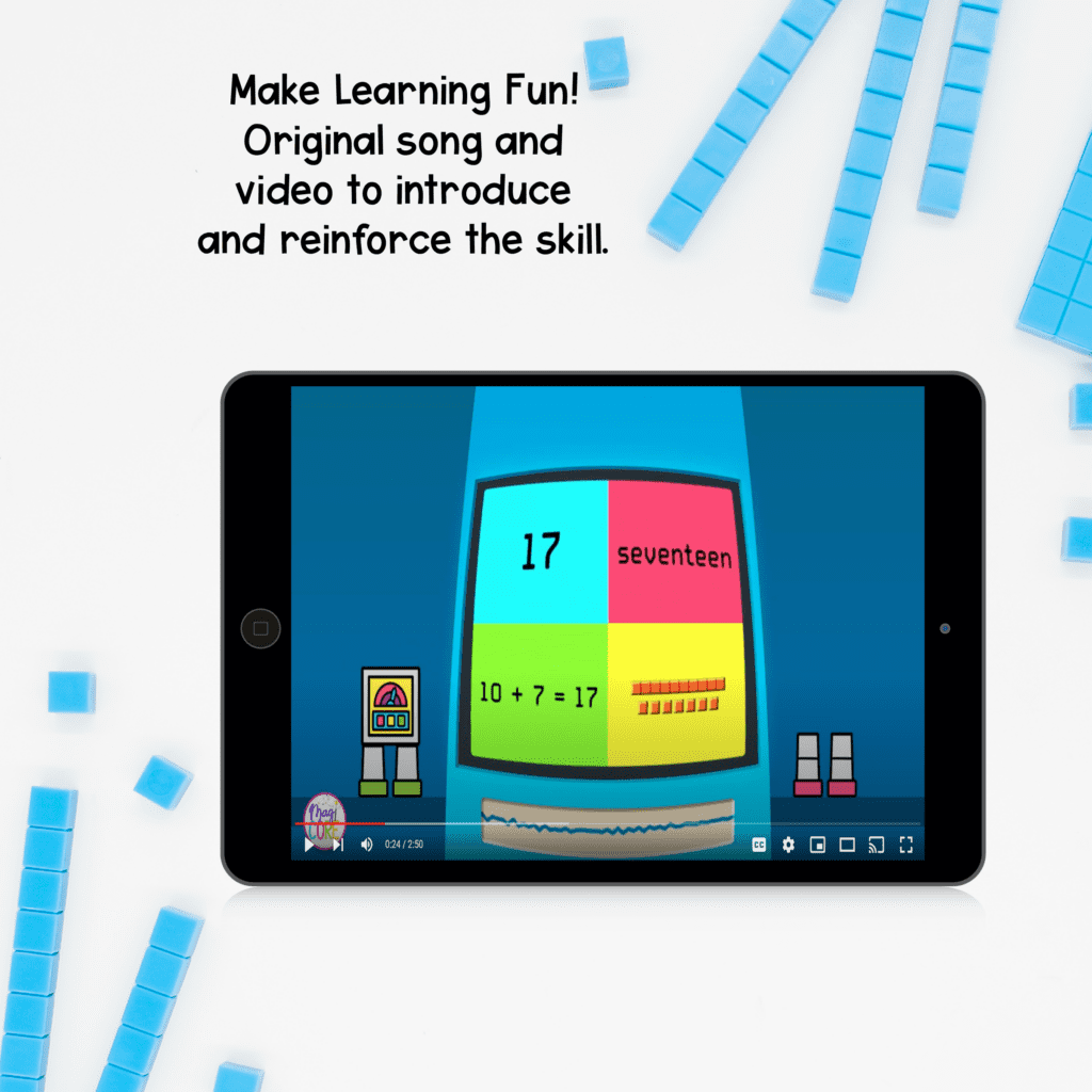 Music and media will help retain concepts and vocabulary for teaching reading and writing numbers to 100 MA.1.NSO.1.2.