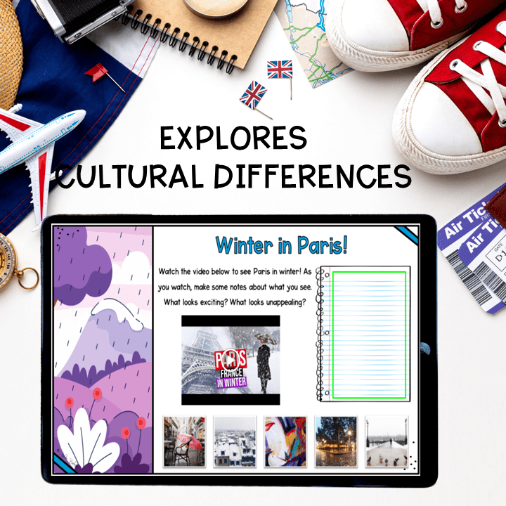 Virtual Field Trip to Paris, France Google Slides Digital Resource Activities - Image 2