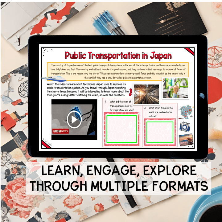 Virtual Field Trip to Tokyo, Japan Google Slides Digital Resource Activities - Image 4