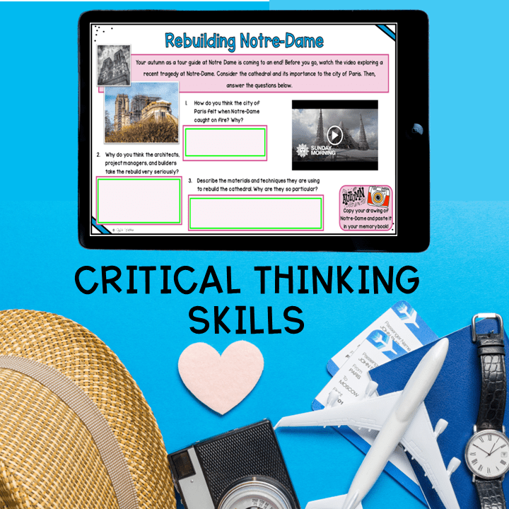 Virtual Field Trip to Paris, France Google Slides Digital Resource Activities - Image 5