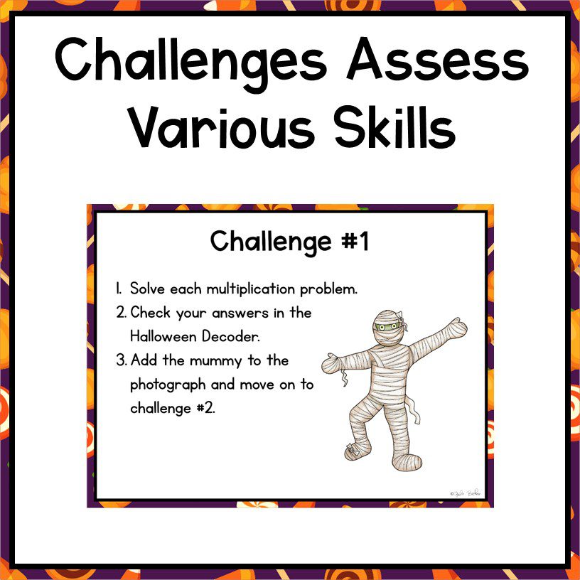 Halloween Math Review Escape Room 3rd Grade Digital Multiply Divide Place Value - Image 6