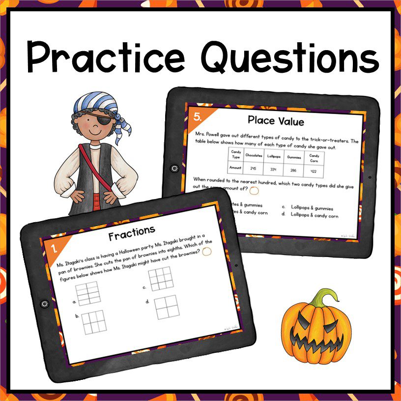 Halloween Math Review Escape Room 3rd Grade Digital Multiply Divide Place Value - Image 8