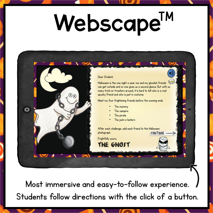Halloween Math Review Escape Room & Webscape™ Digital Activities - 2nd Grade - Image 9