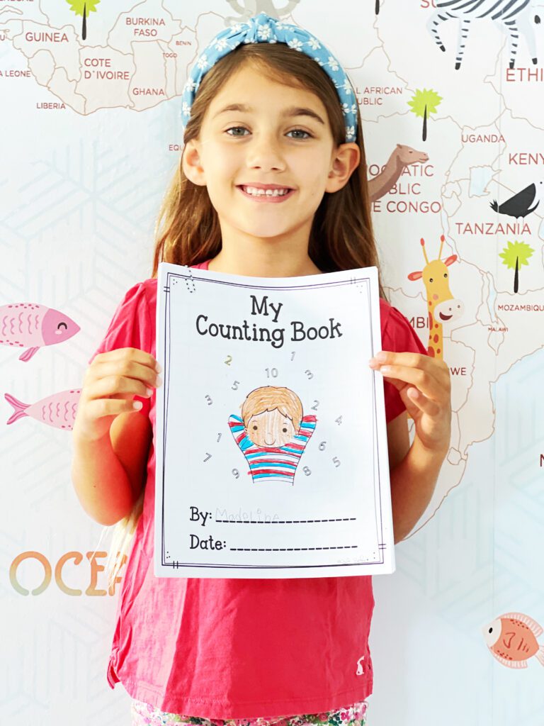 Creating a counting book is a great practice for students to take ownership and review back on when learning to count to 120 (1.NBT.A.1)