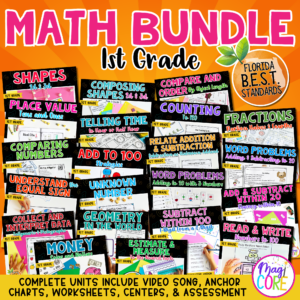 1st Grade Math Curriculum Bundle - Florida BEST Aligned