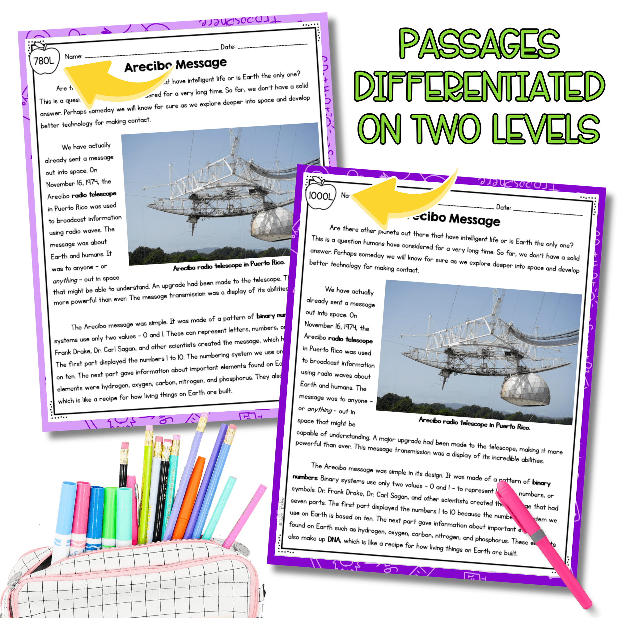 Information Transfer Solution NGSS 4-PS4-3 - Science Differentiated Passages - Image 2