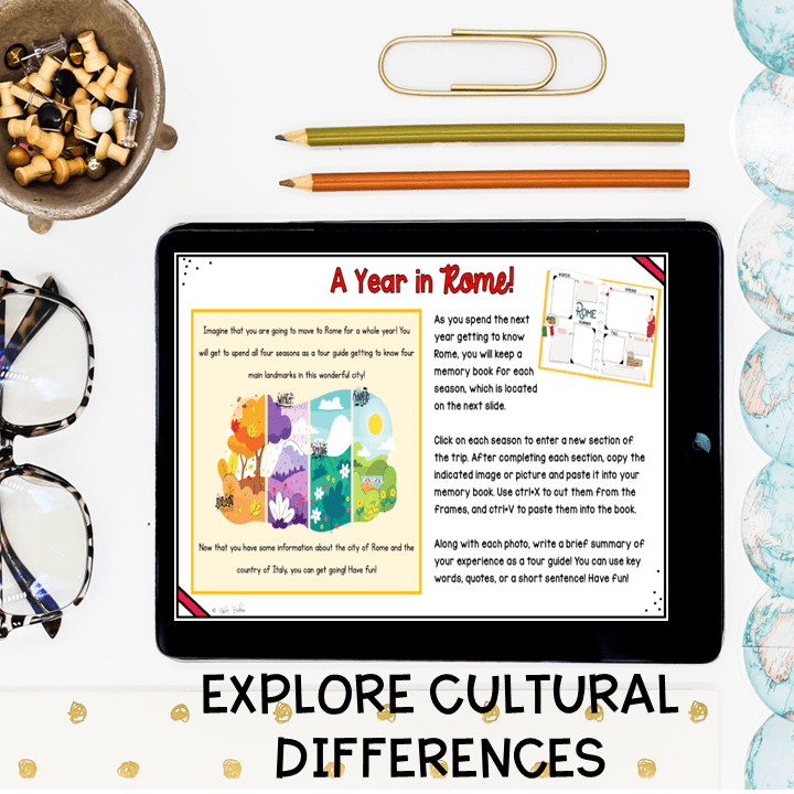 Virtual Field Trip to Rome Italy Google Slides Digital Resource Culture Activity - Image 2