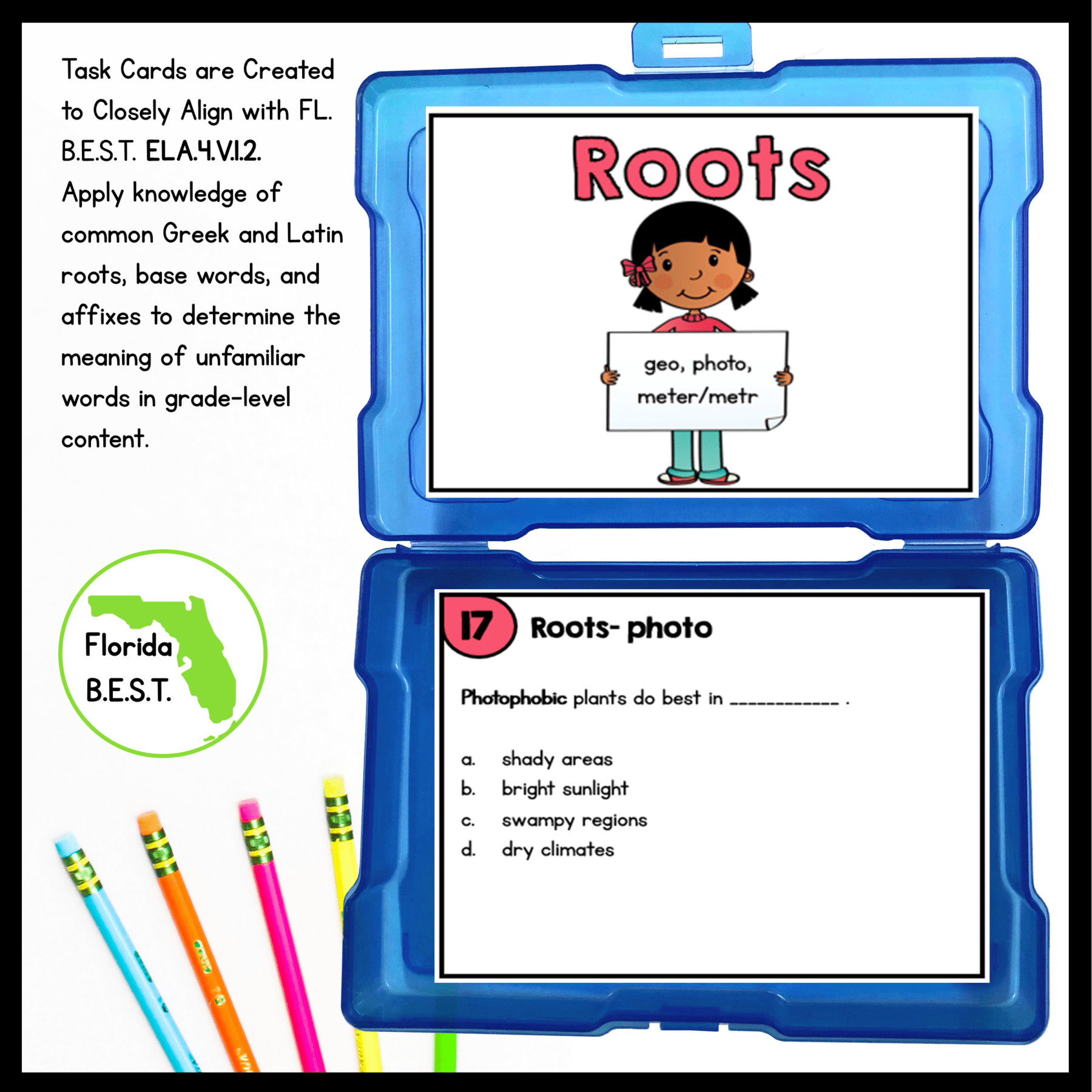 Roots Task Cards - 4th Grade FL BEST - ELA.4.V.1.2 - Image 2