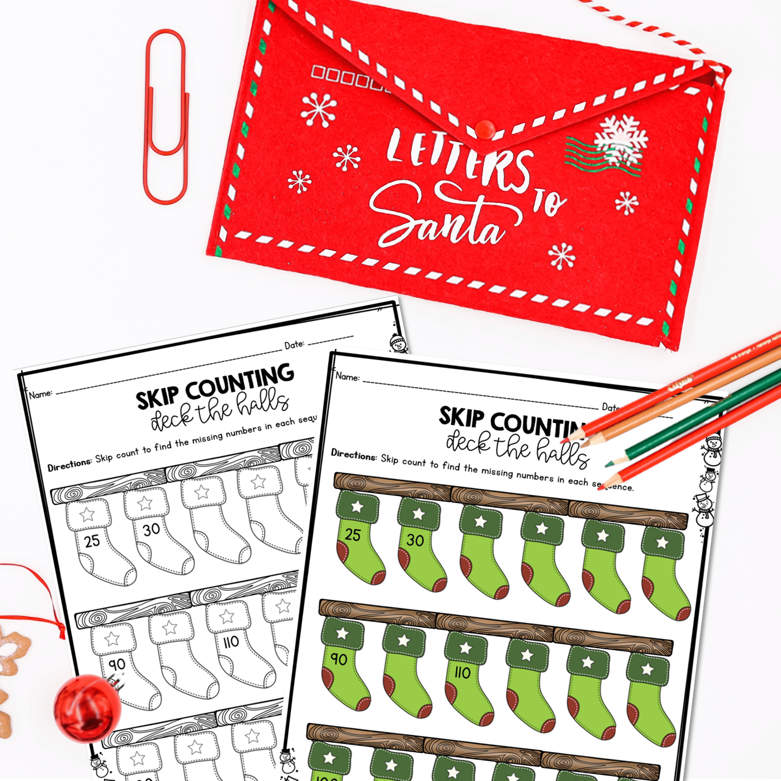 Month of December Math Practice - 2nd Grade - Image 2