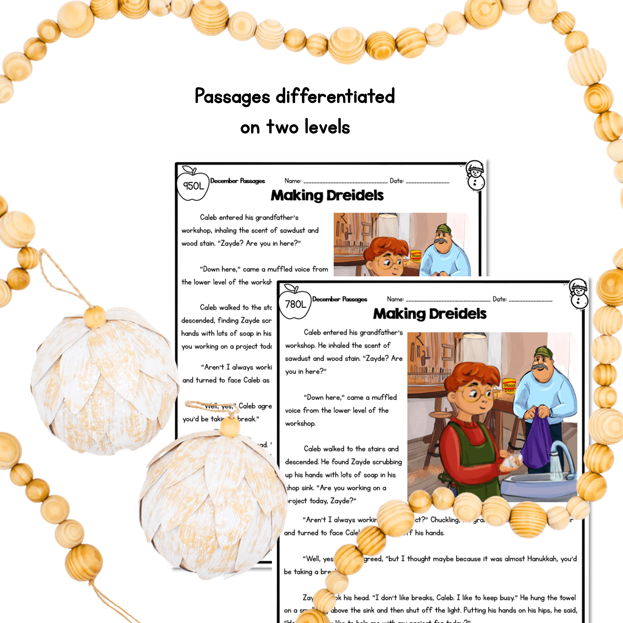 December Lexile Leveled Differentiated Reading Passages - 4th & 5th Grade - Image 2