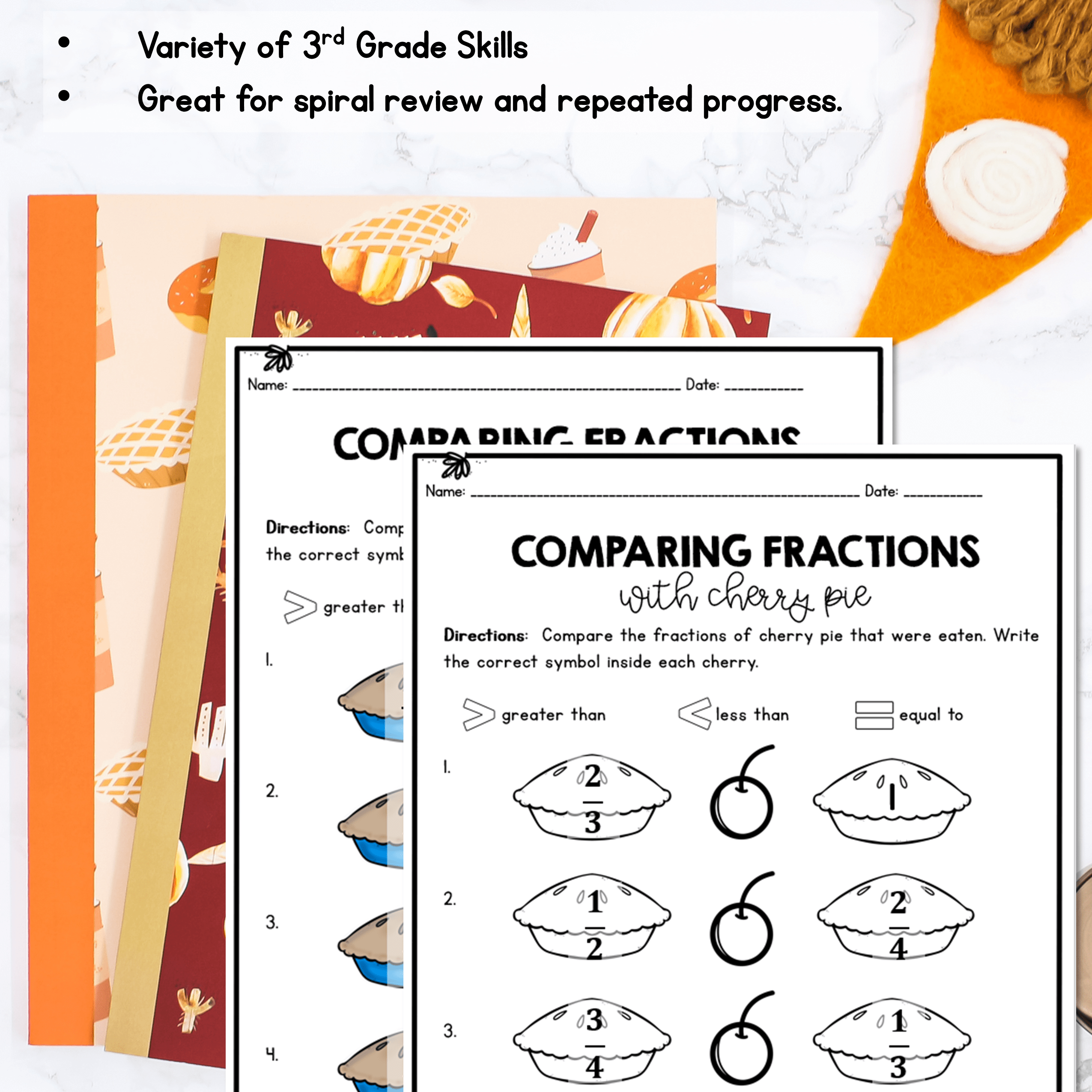 Month of November Math Practice - 3rd Grade - Image 3