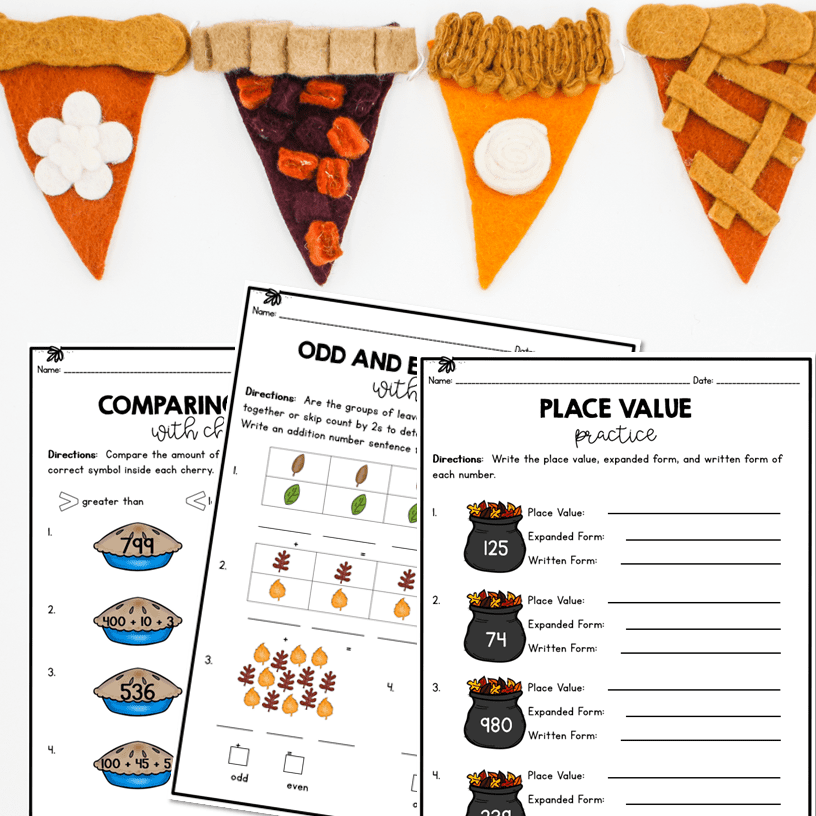 Month of November Math Practice - 2nd Grade - Image 4