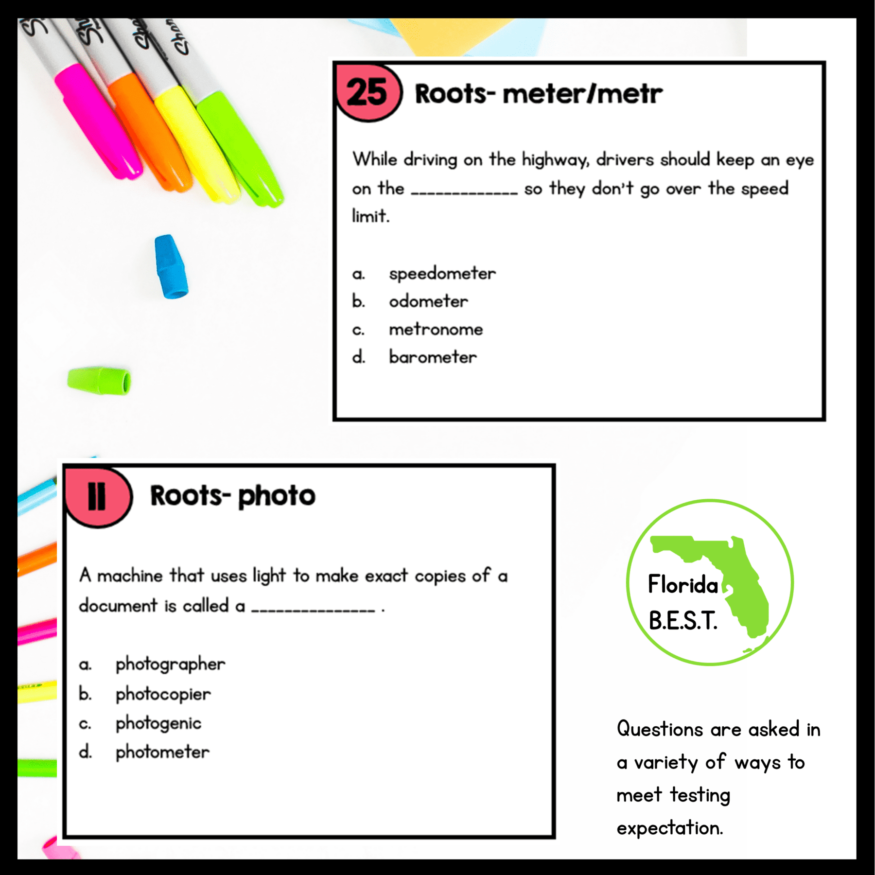 Roots Task Cards - 4th Grade FL BEST - ELA.4.V.1.2 - Image 4