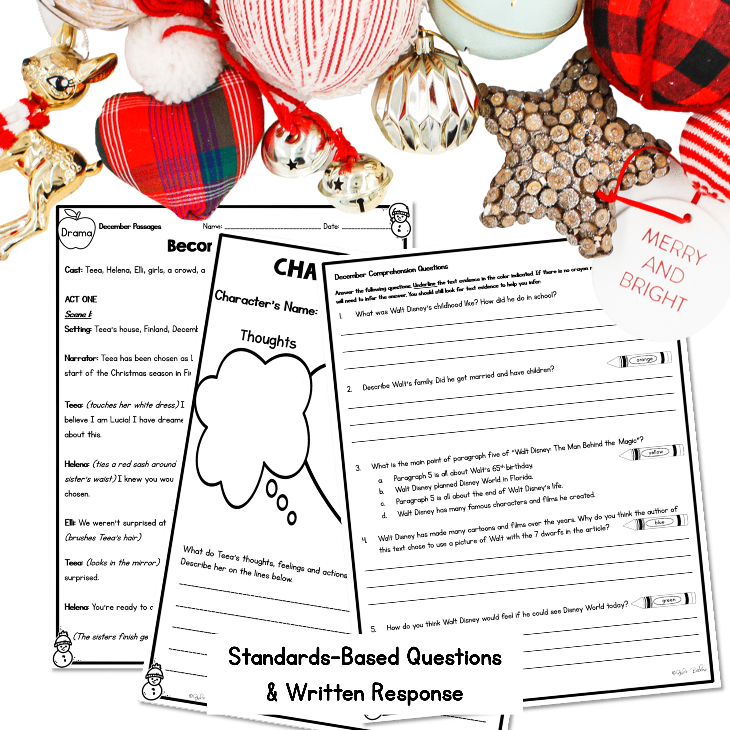 December Lexile Leveled Differentiated Reading Passages - 2nd & 3rd Grade - Image 4