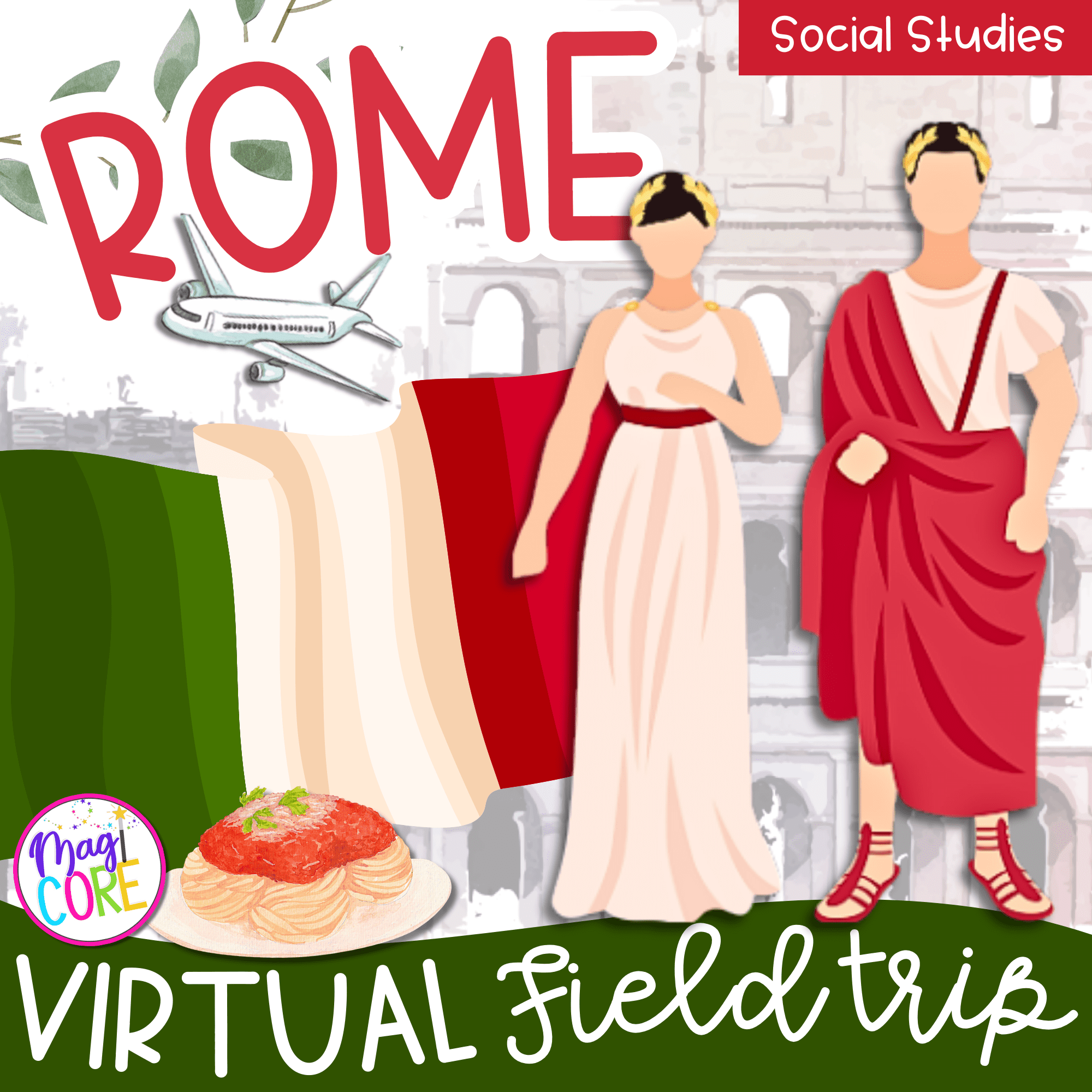 Virtual Field Trip to Rome Italy Google Slides Digital Resource Culture Activity