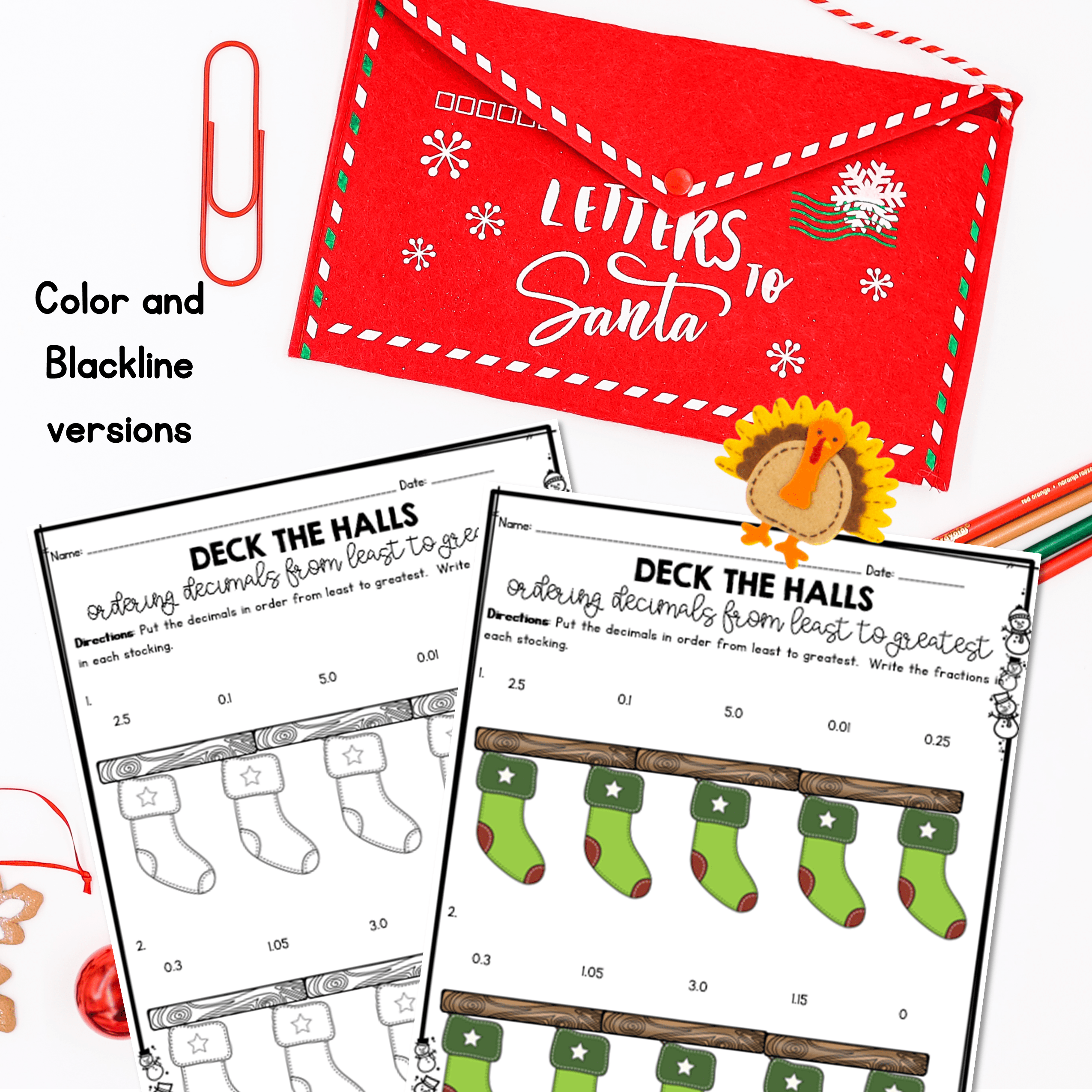 Month of December Math Practice - 5th Grade - Image 2