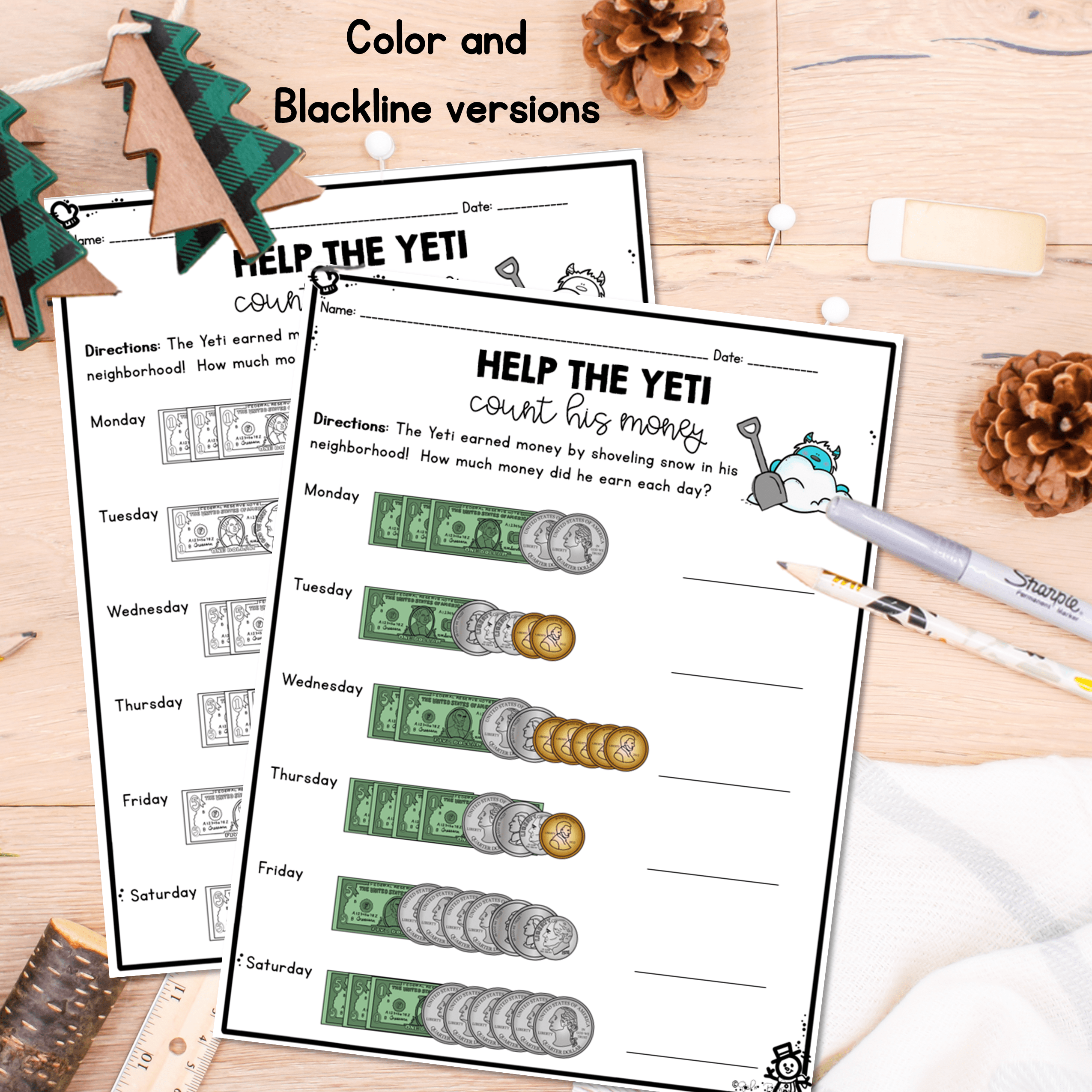 Monthly Themed Math Practice BUNDLE | 2nd Grade - Image 5