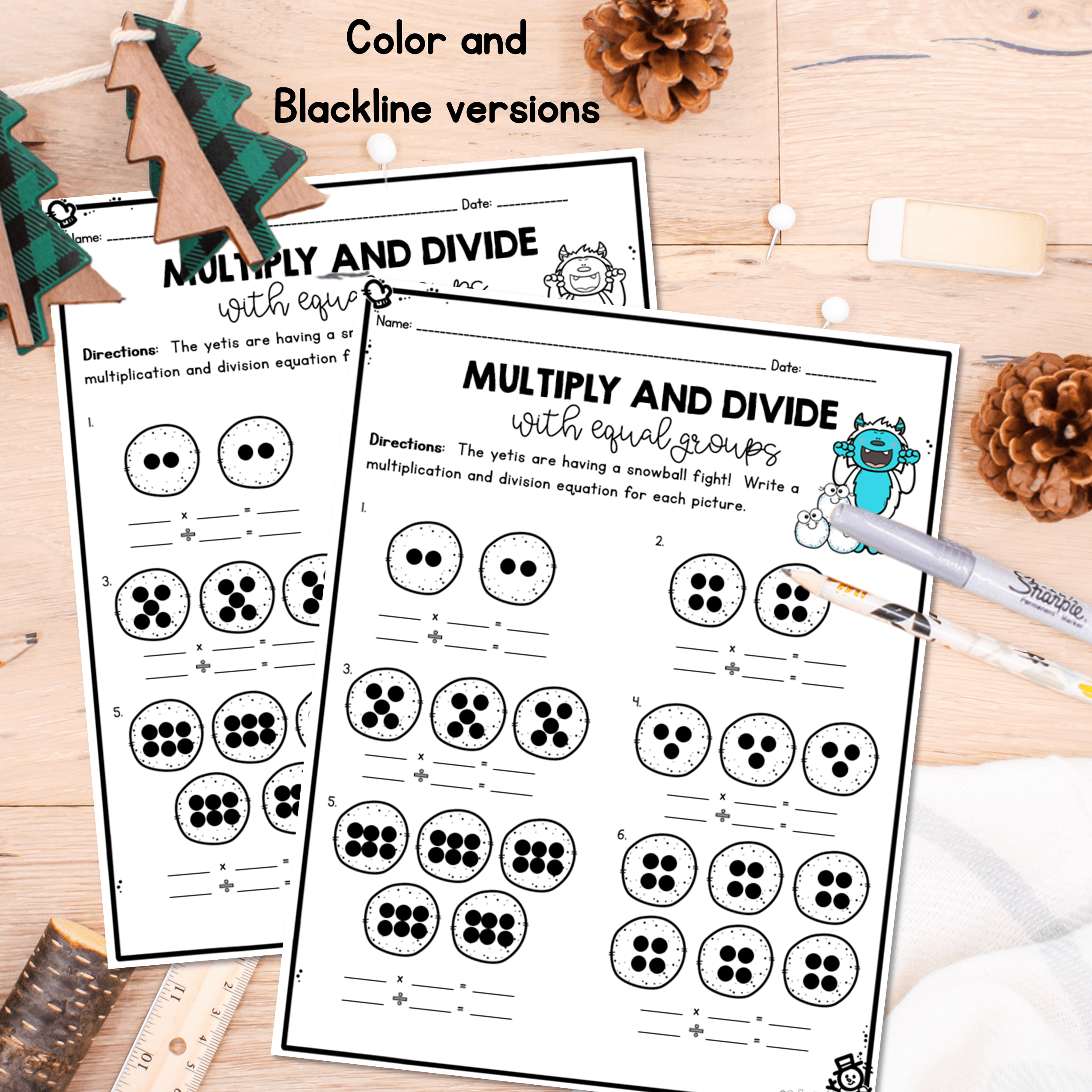 Monthly Themed Math Practice BUNDLE | 3rd Grade - Image 3