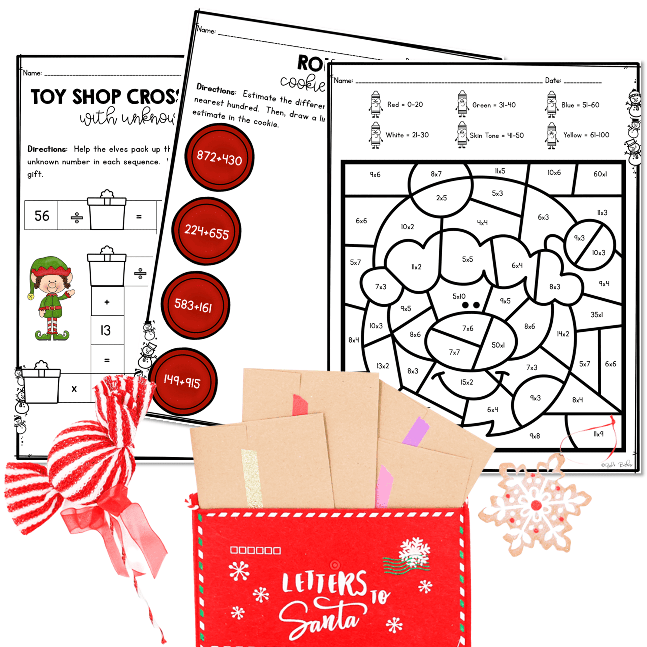 Monthly Themed Math Practice BUNDLE | 3rd Grade - Image 6