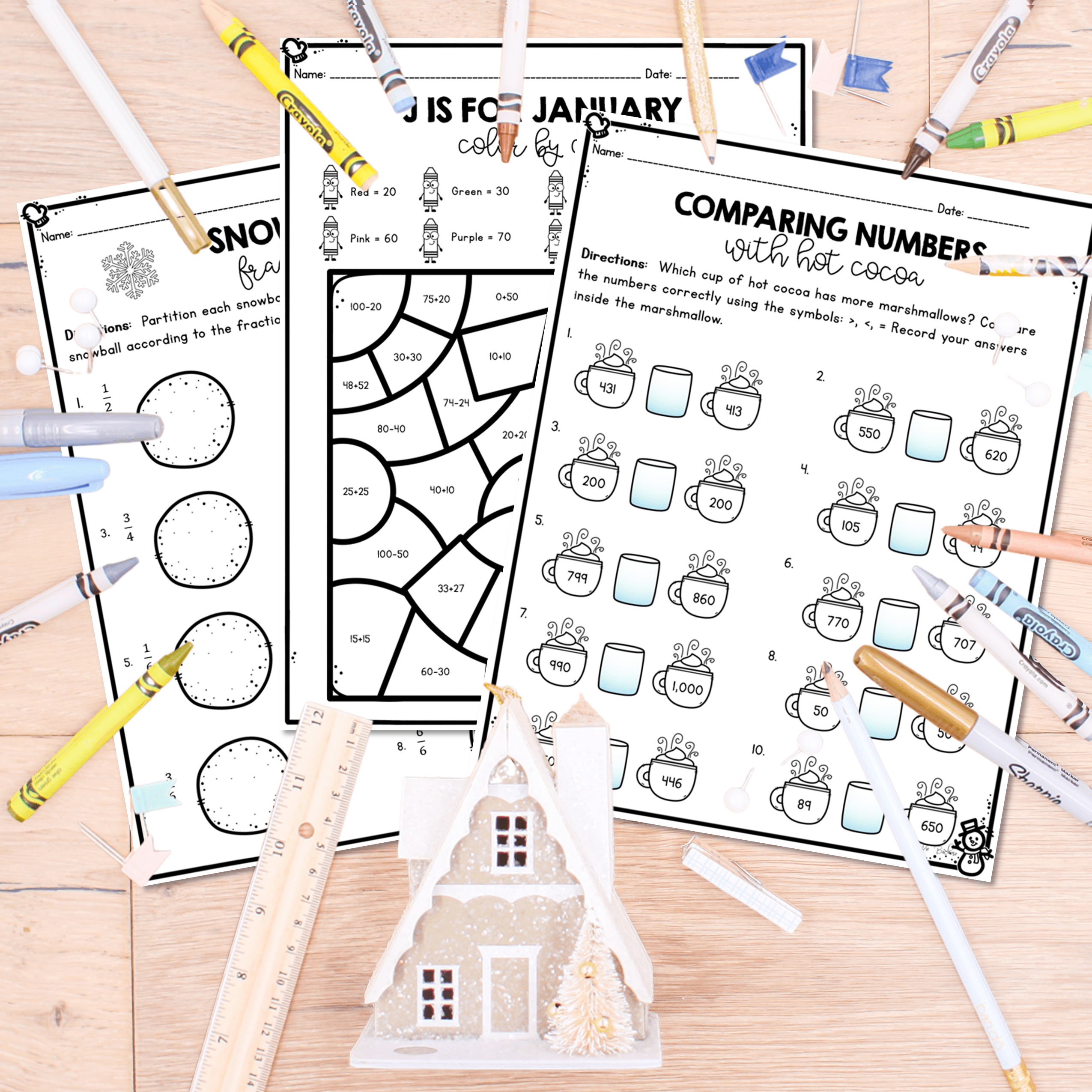 Monthly Themed Math Practice BUNDLE | 2nd Grade - Image 6