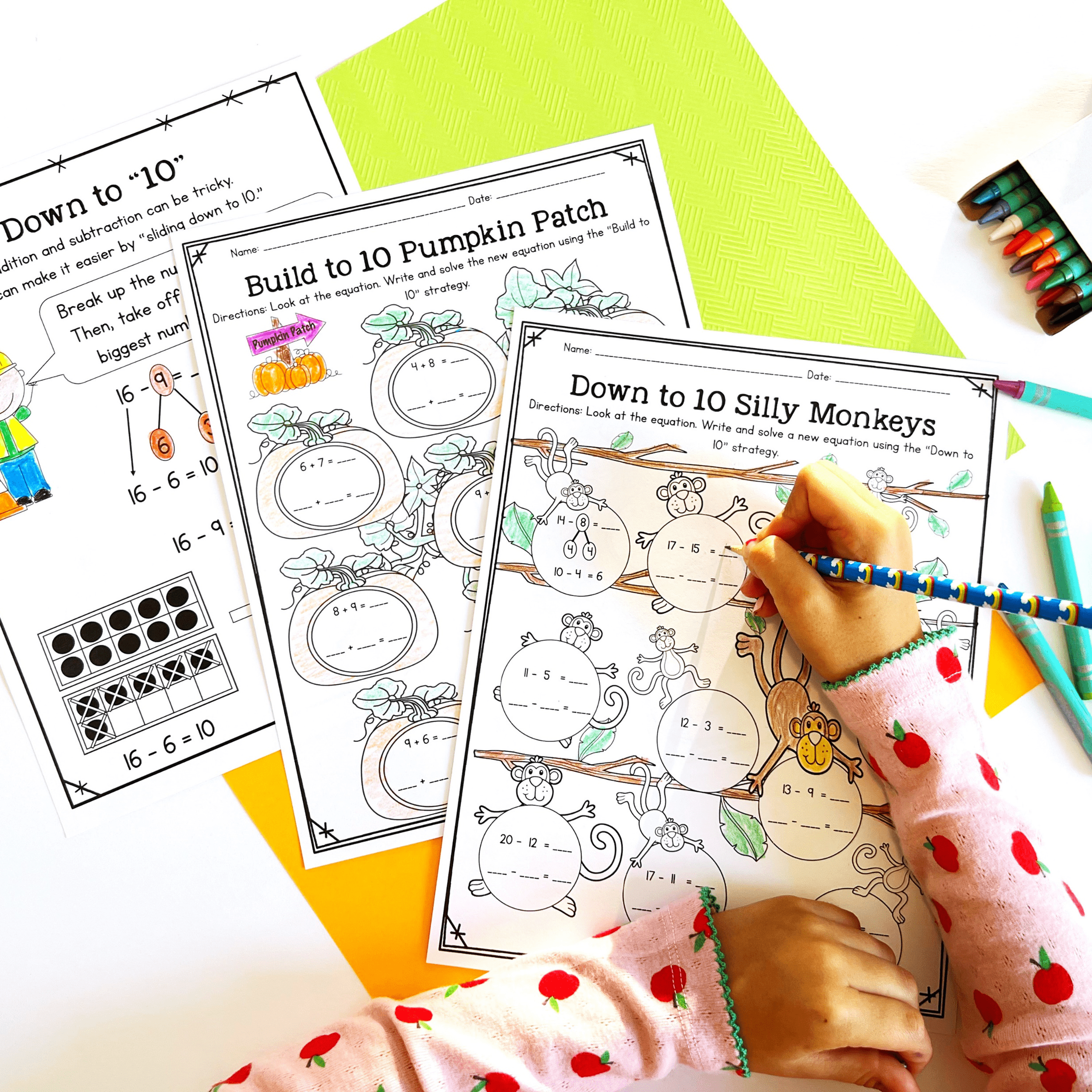 Add & Subtract within 20, Fluently within 10 - 1st Grade 1.OA.C.6 | MA.1.NSO.2.1 - Image 3