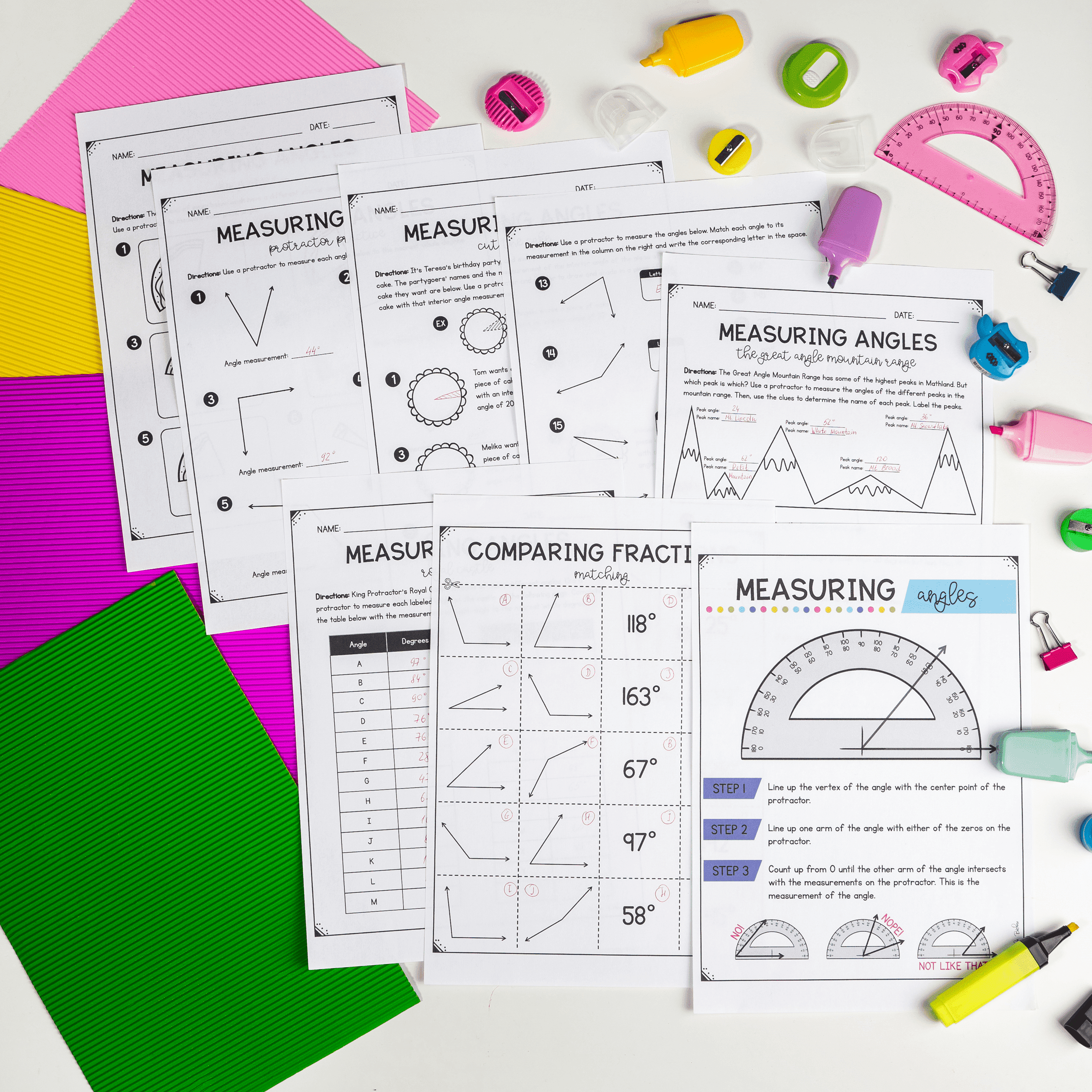 Measuring Angles - 4th Grade Math - Print & Digital - 4.MD.C.6 - Image 2