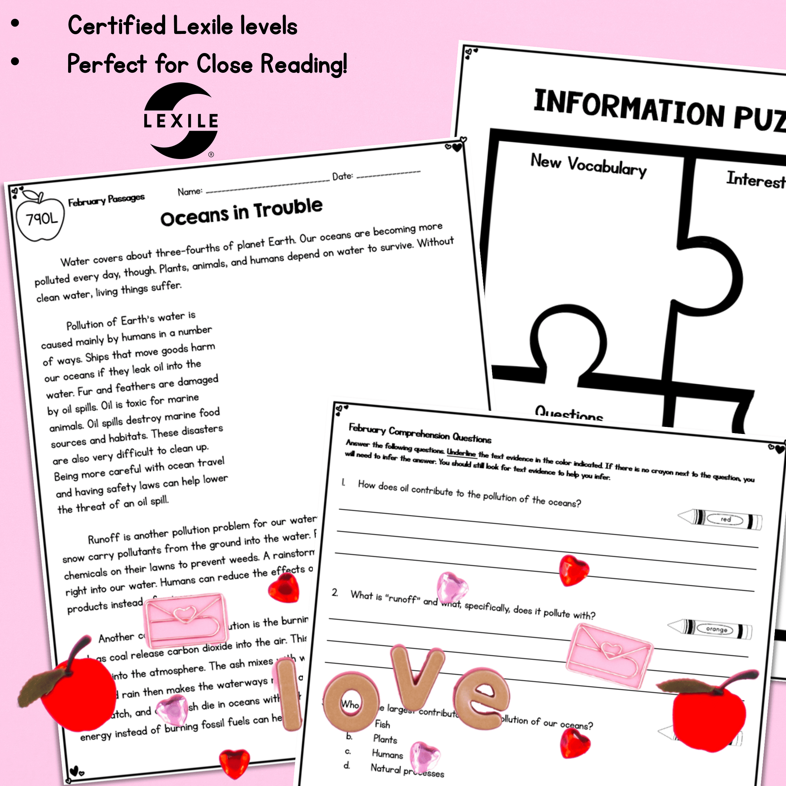 February Lexile Leveled Differentiated Reading Passages - 4th & 5th Grade - Image 3