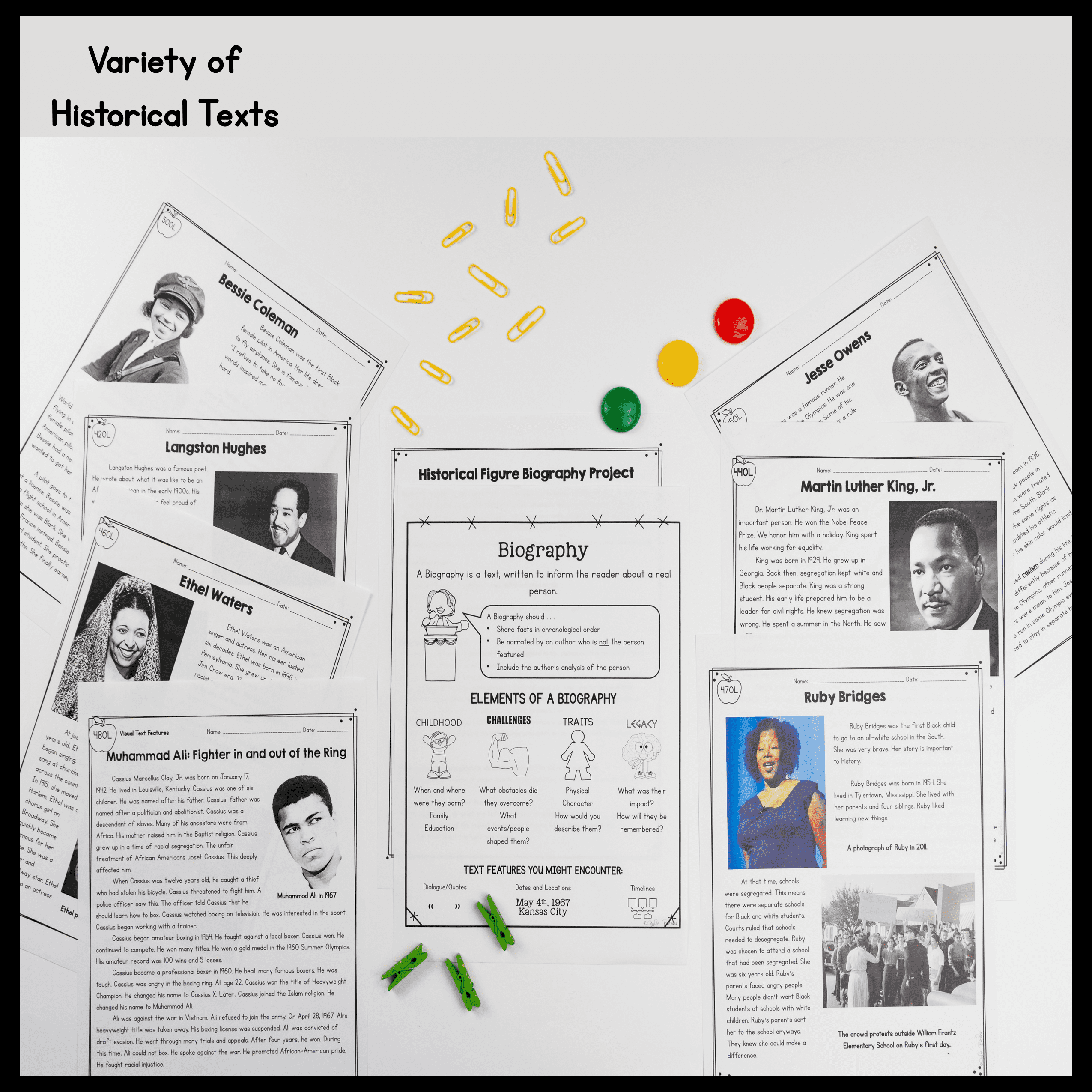 Black History - Passages & Biography Project - 2nd-5th Grade - Image 4