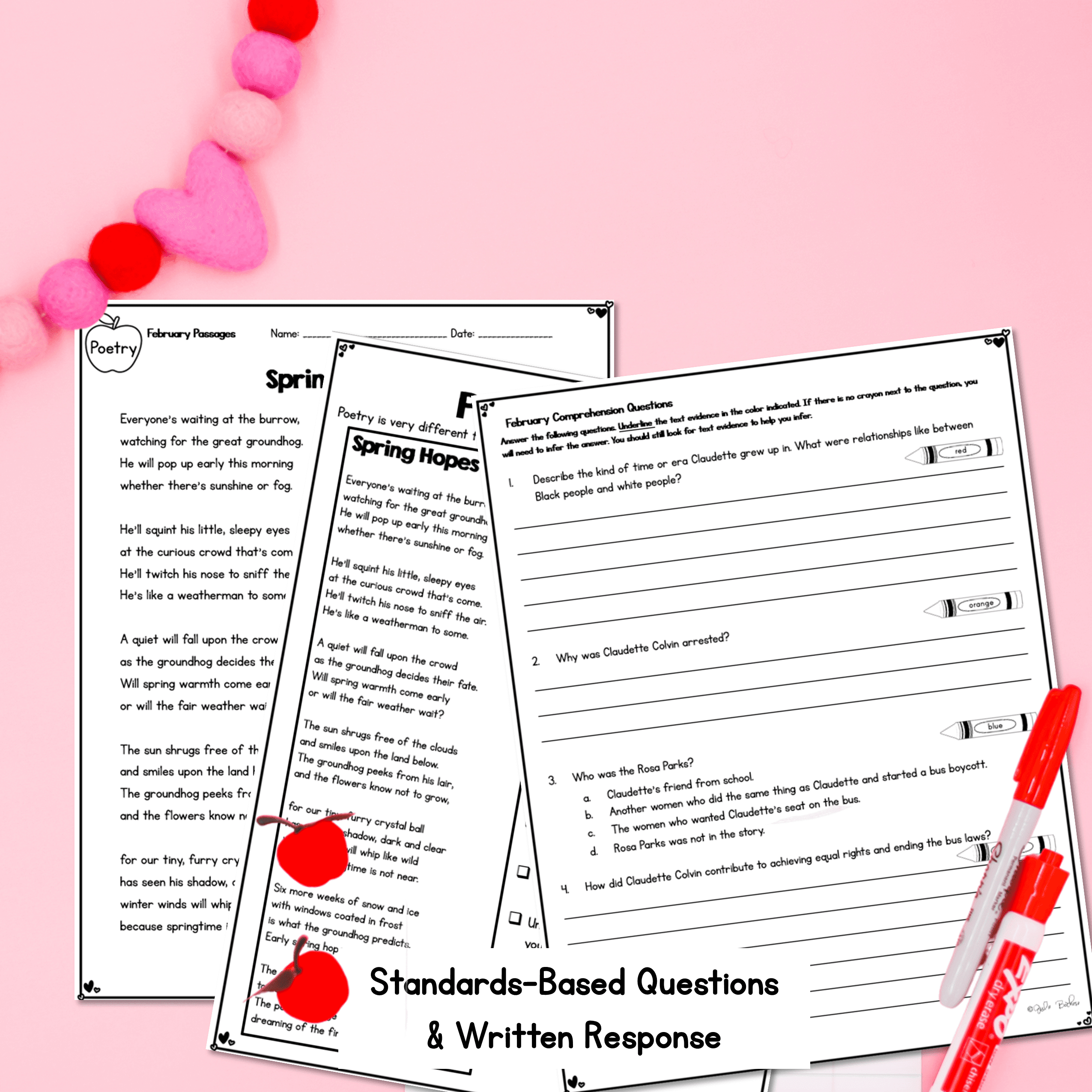 February Lexile Leveled Differentiated Reading Passages - 2nd & 3rd Grade - Image 4