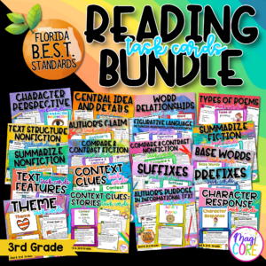 Florida BEST Reading Task Card Bundle 3rd Grade FL B.E.S.T ELA Review Centers