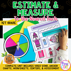 Estimate & Measure to the Nearest Inch - 1st Grade Math - MA.1.M.1.1