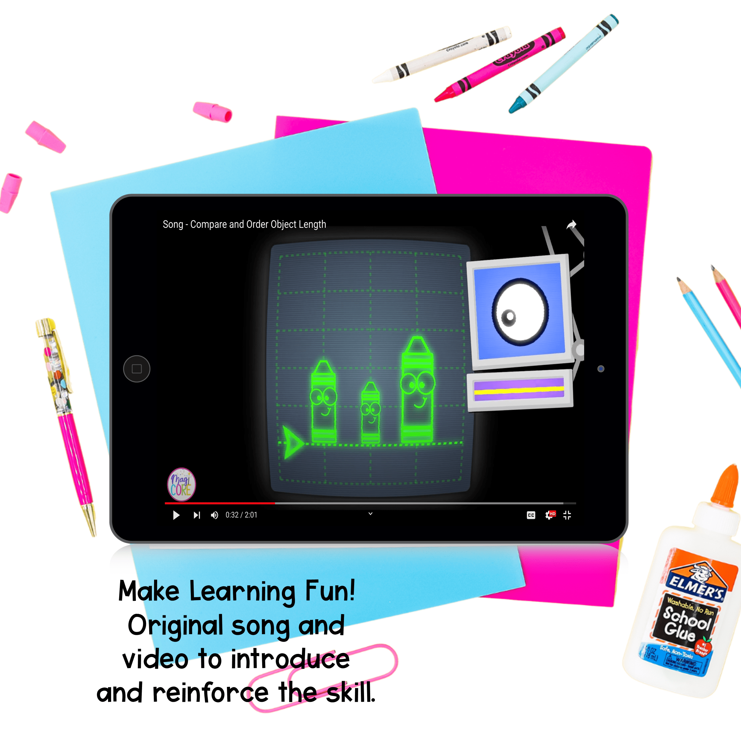 Compare and Order by Length - 1st Grade Math - 1.MD.A.1 | MA.1.M.1.2 - Image 2