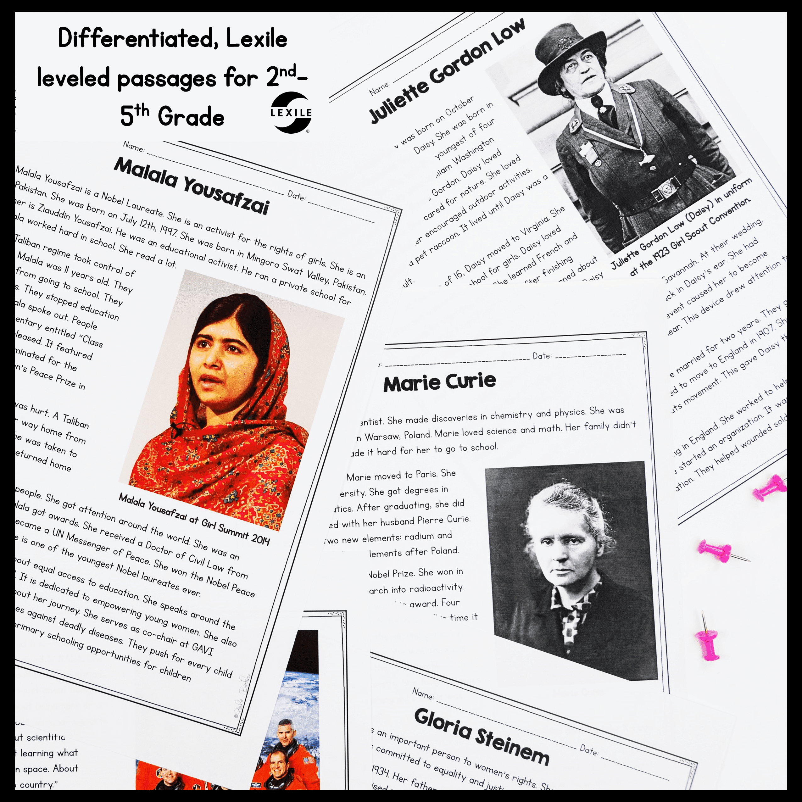 Women's History - Passages & Biography Project - 2nd-5th Grade - Image 2