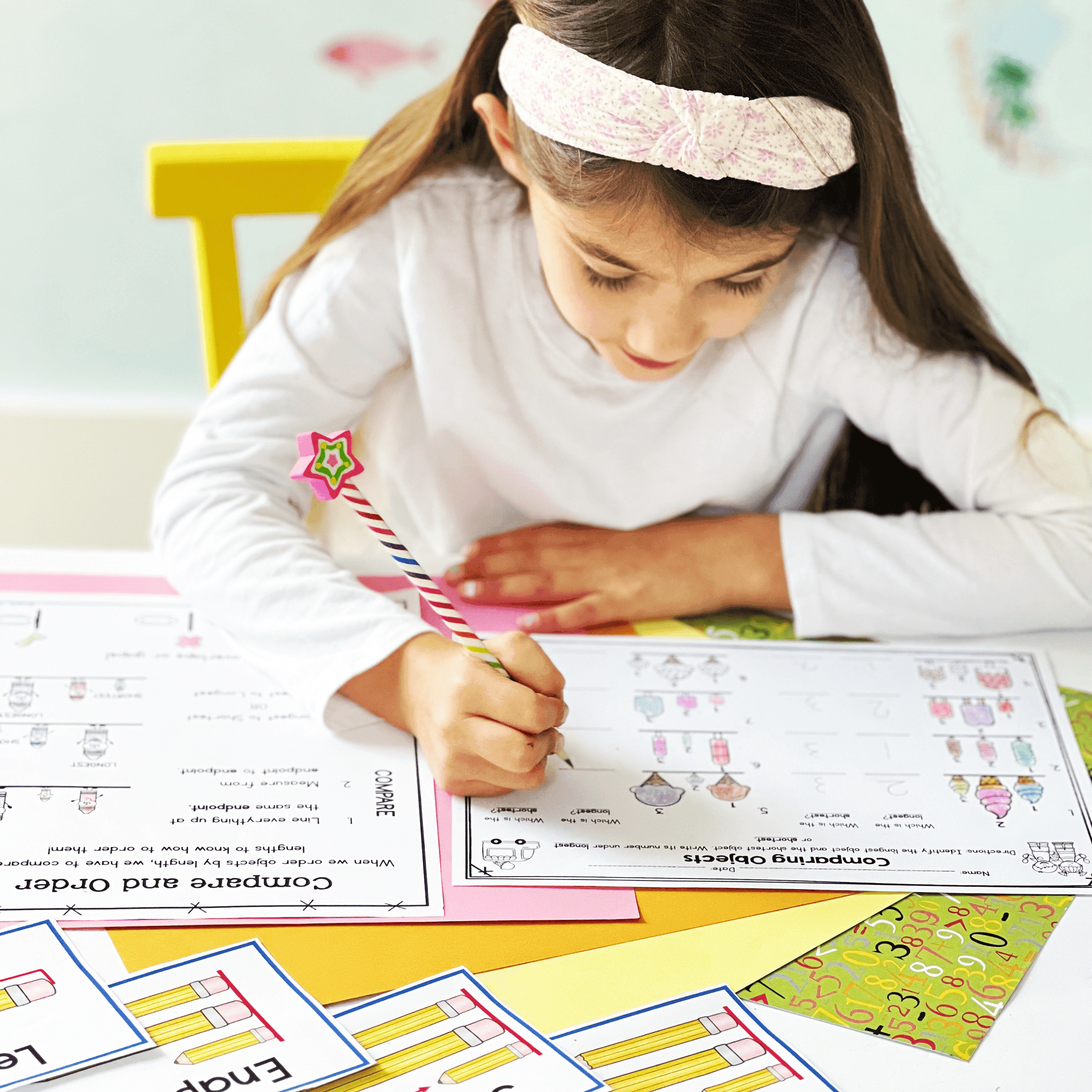 Compare and Order by Length - 1st Grade Math - 1.MD.A.1 | MA.1.M.1.2 - Image 3