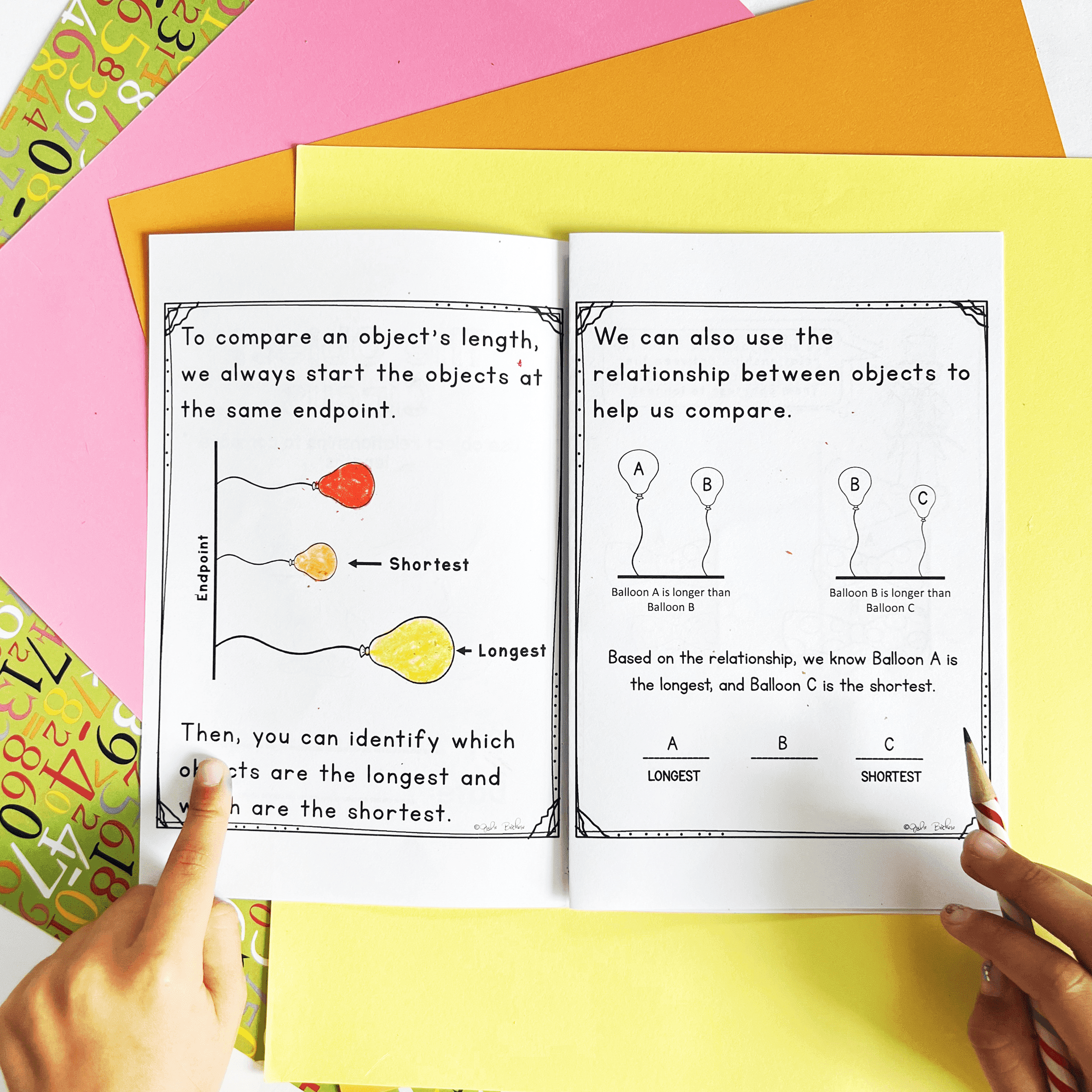 Compare and Order by Length - 1st Grade Math - 1.MD.A.1 | MA.1.M.1.2 - Image 6