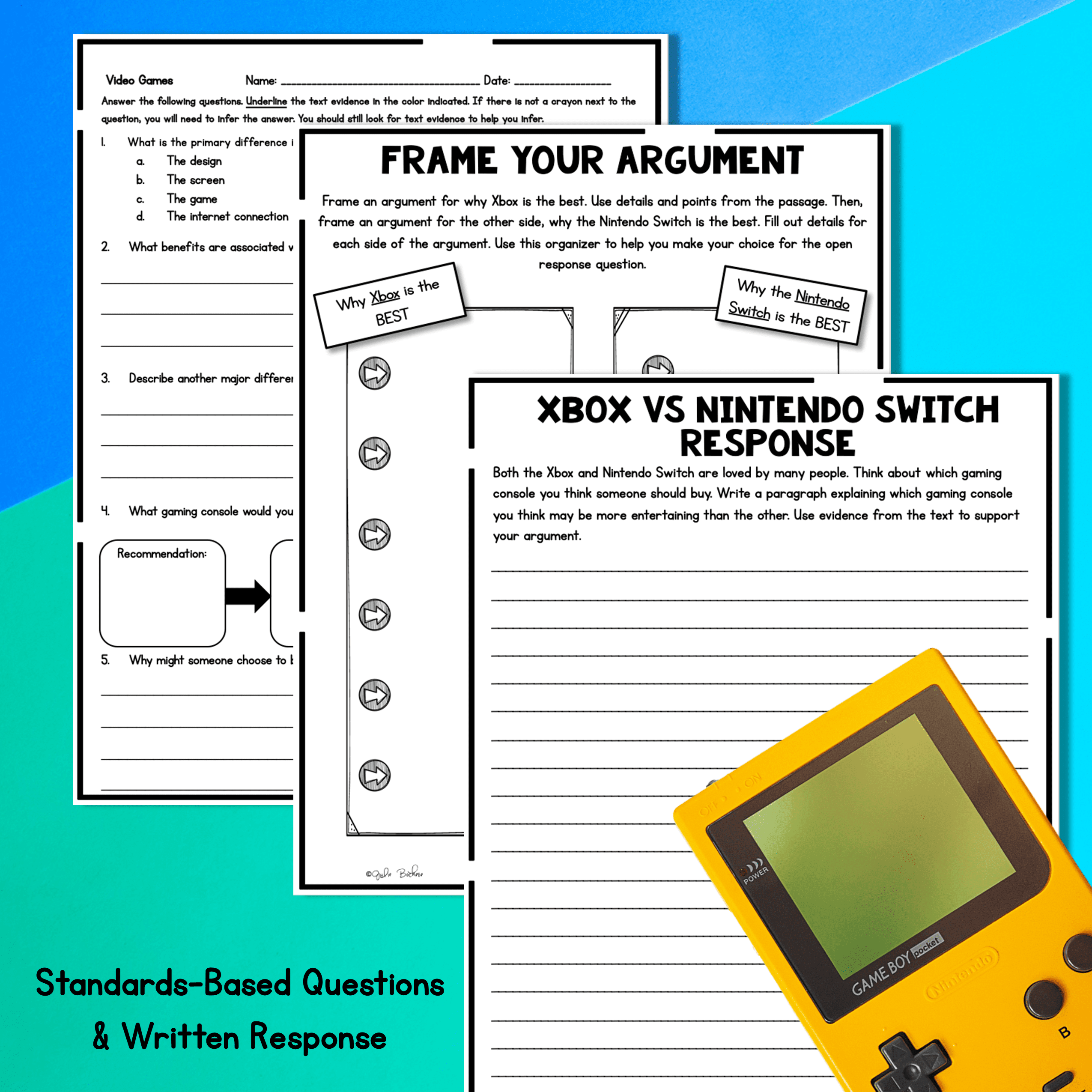 Video Games Differentiated Reading Comprehension Passages Lexile Leveled - Image 4