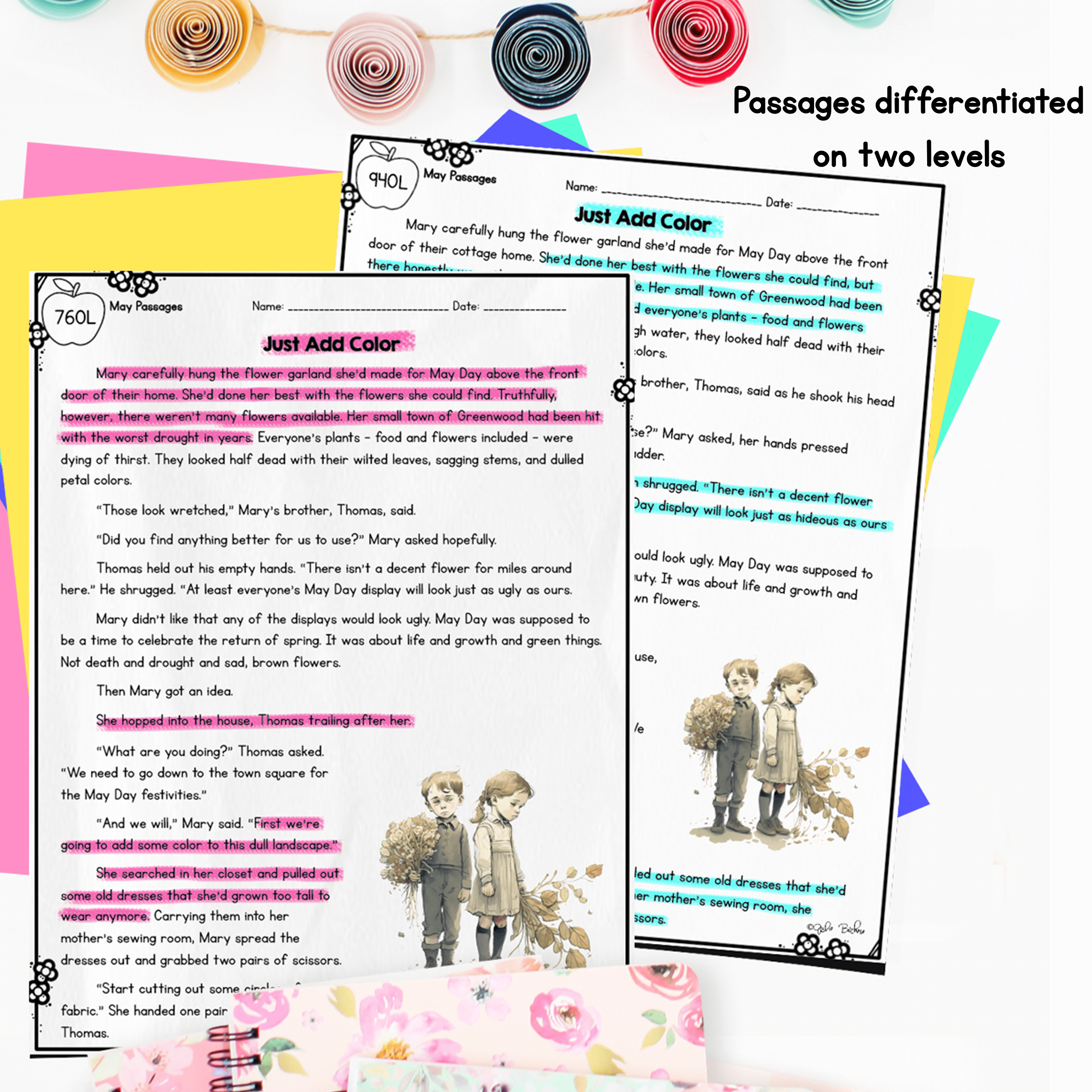 May Lexile Leveled Differentiated Reading Passages - 4th & 5th Grade - Image 2
