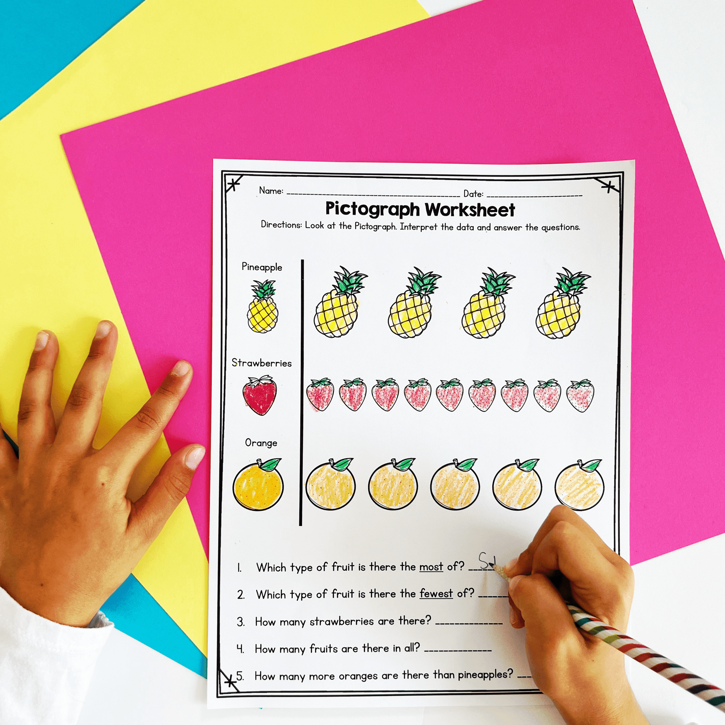 Collect & Interpret Data Tally Marks Pictographs FL BEST MA.1.DP.1.1 MA.1.DP.1.2 - Image 4