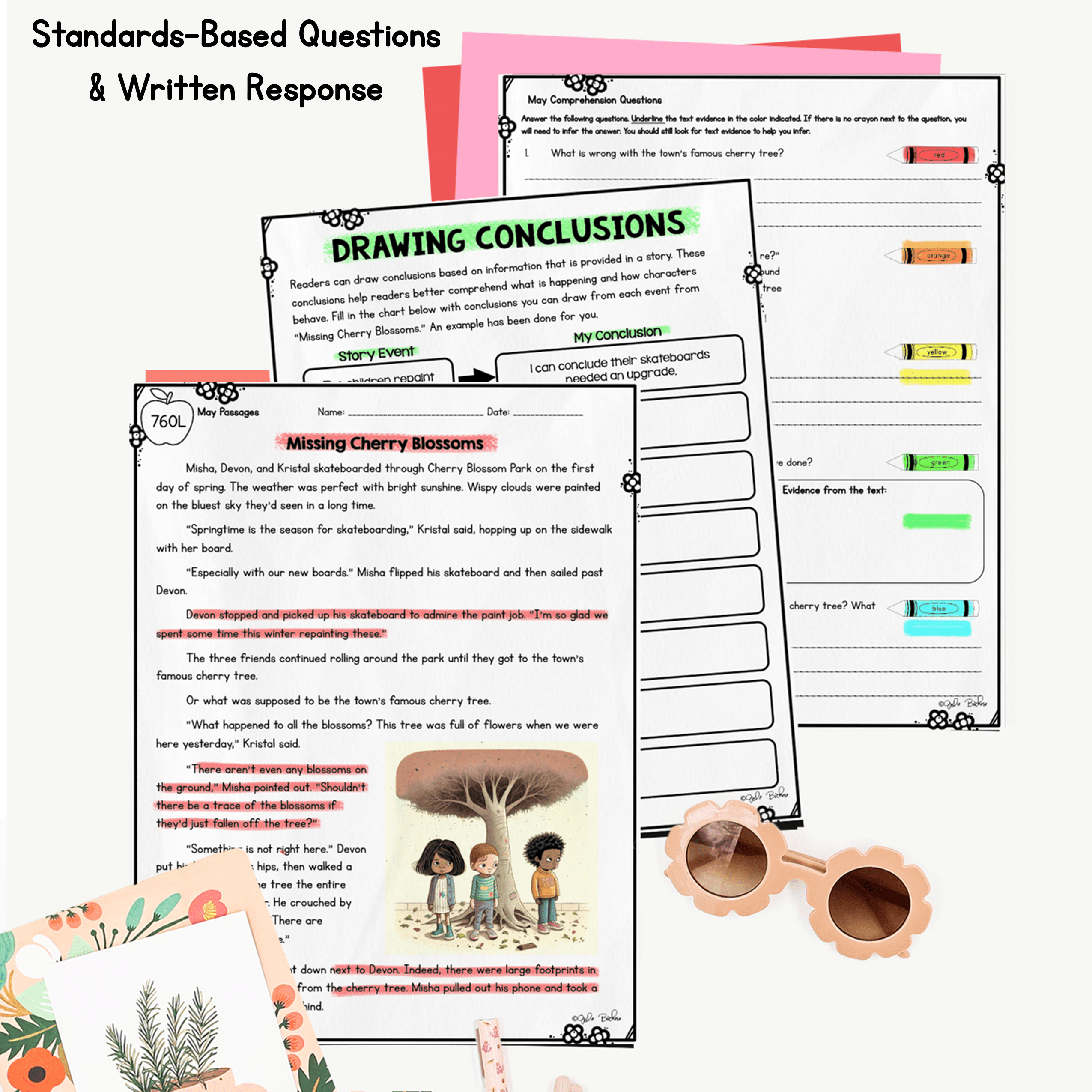 May Lexile Leveled Differentiated Reading Passages - 4th & 5th Grade - Image 4