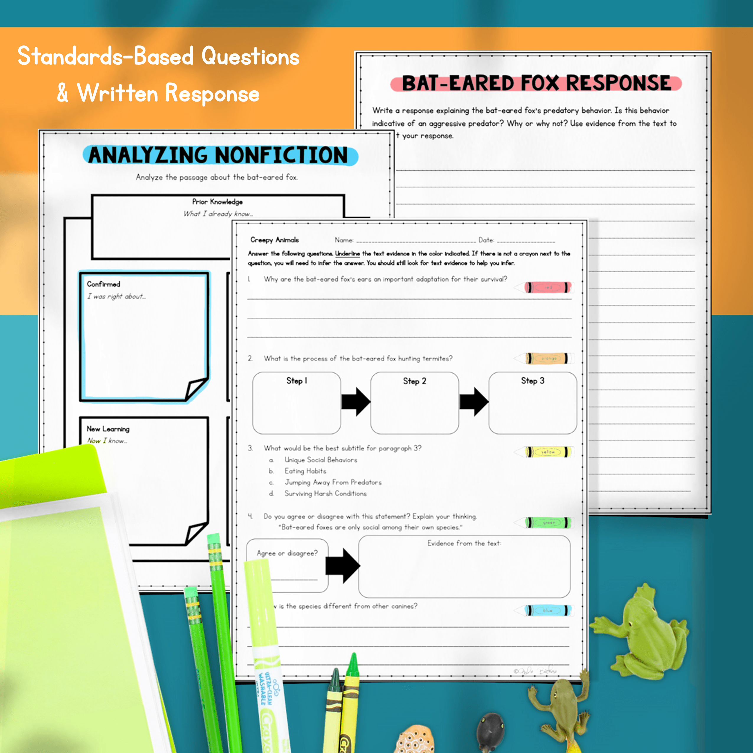 Creepy Animals Differentiated Close Reading Comprehension Passages Lexile Levels - Image 4