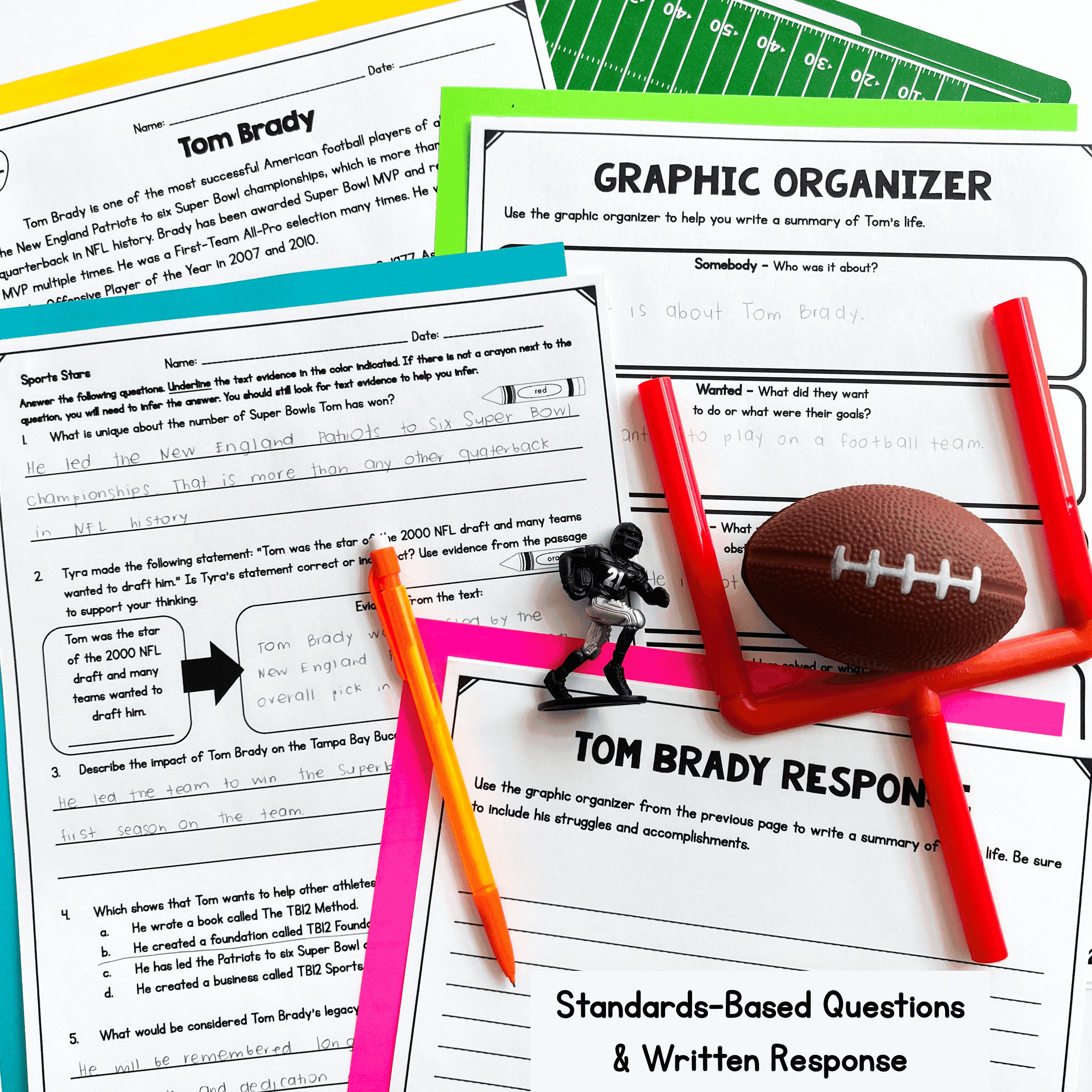 Sports Differentiated Close Reading Comprehension Passages, Question, Worksheets - Image 4