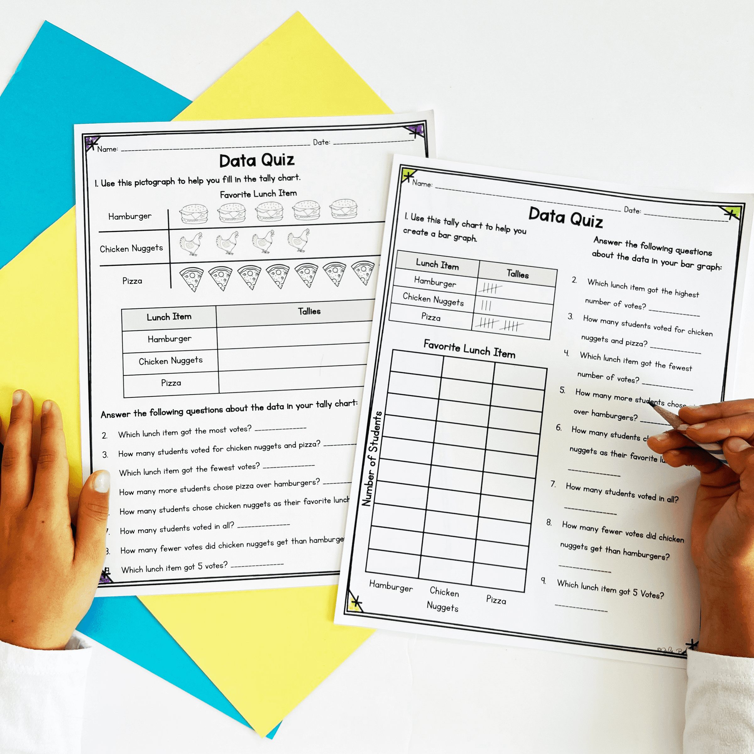 Bar Graphs & Pictographs - 1st Grade Math - 1.MD.C.4 Worksheets Activities Unit - Image 4