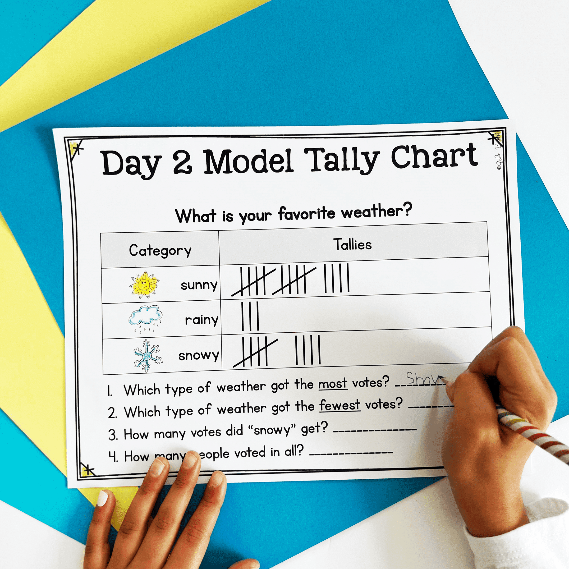 Collect & Interpret Data Tally Marks Pictographs FL BEST MA.1.DP.1.1 MA.1.DP.1.2 - Image 6
