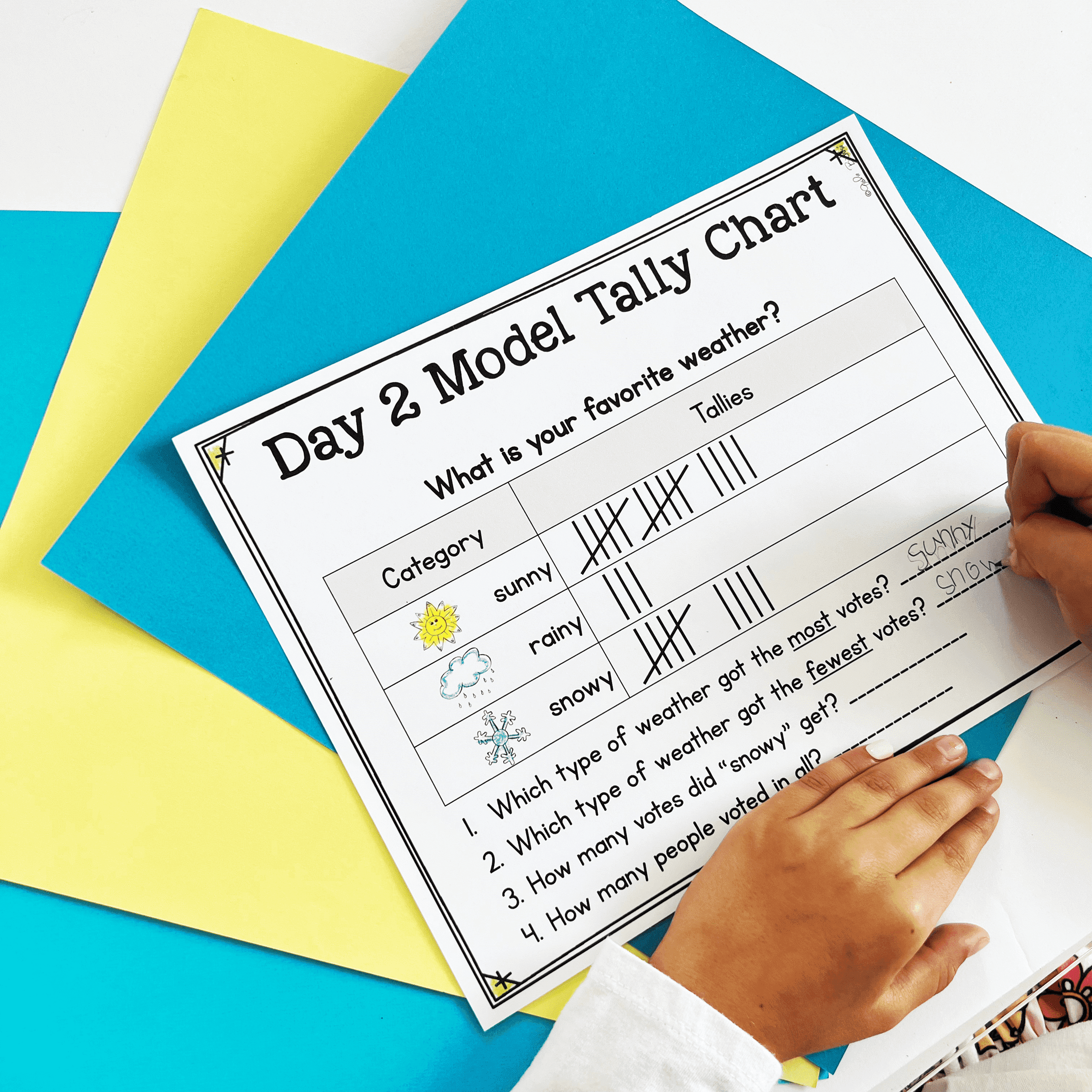 Bar Graphs & Pictographs - 1st Grade Math - 1.MD.C.4 Worksheets Activities Unit - Image 6