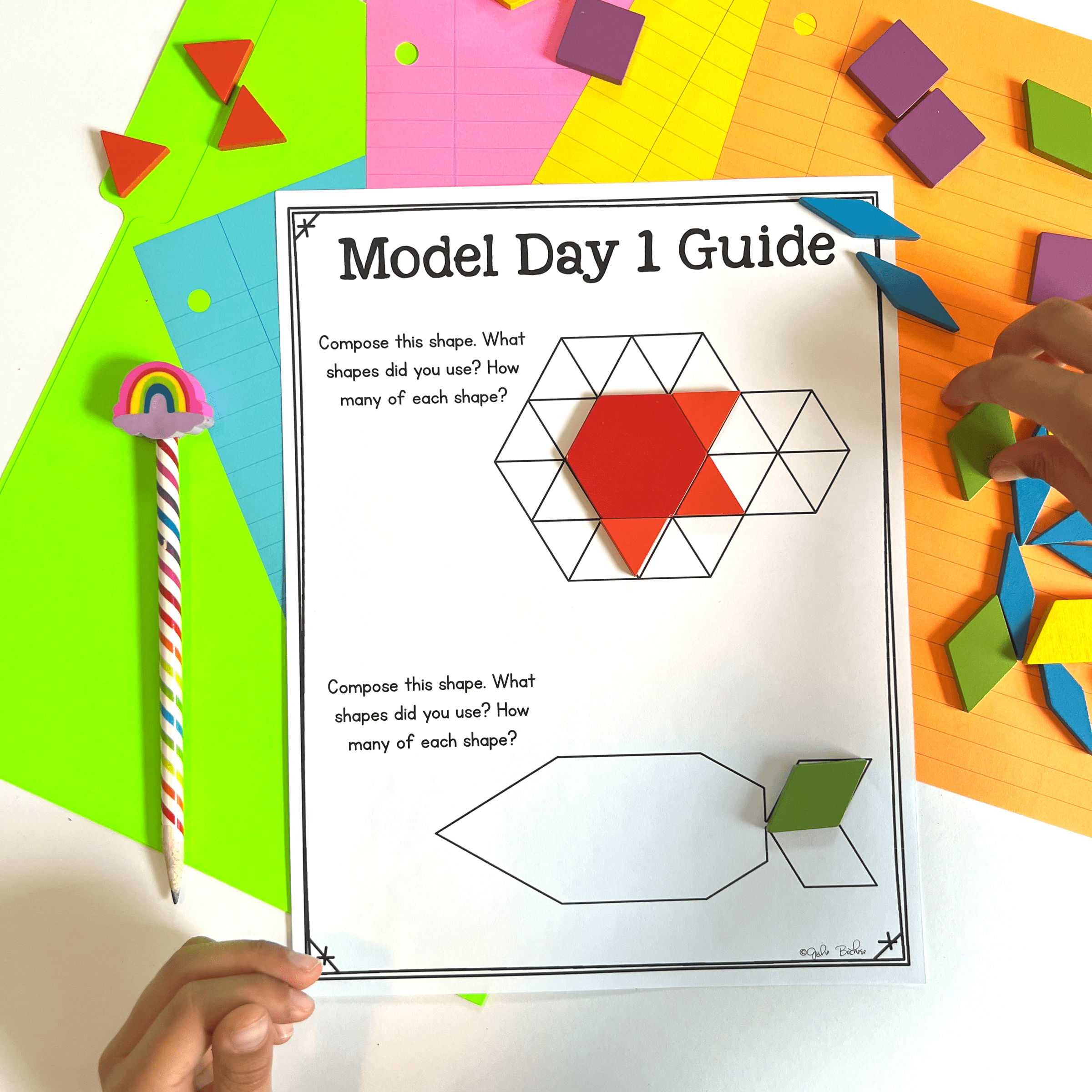 Composing Shapes - 2D & 3D - 1st Grade Math - 1.G.A.2 - Image 3