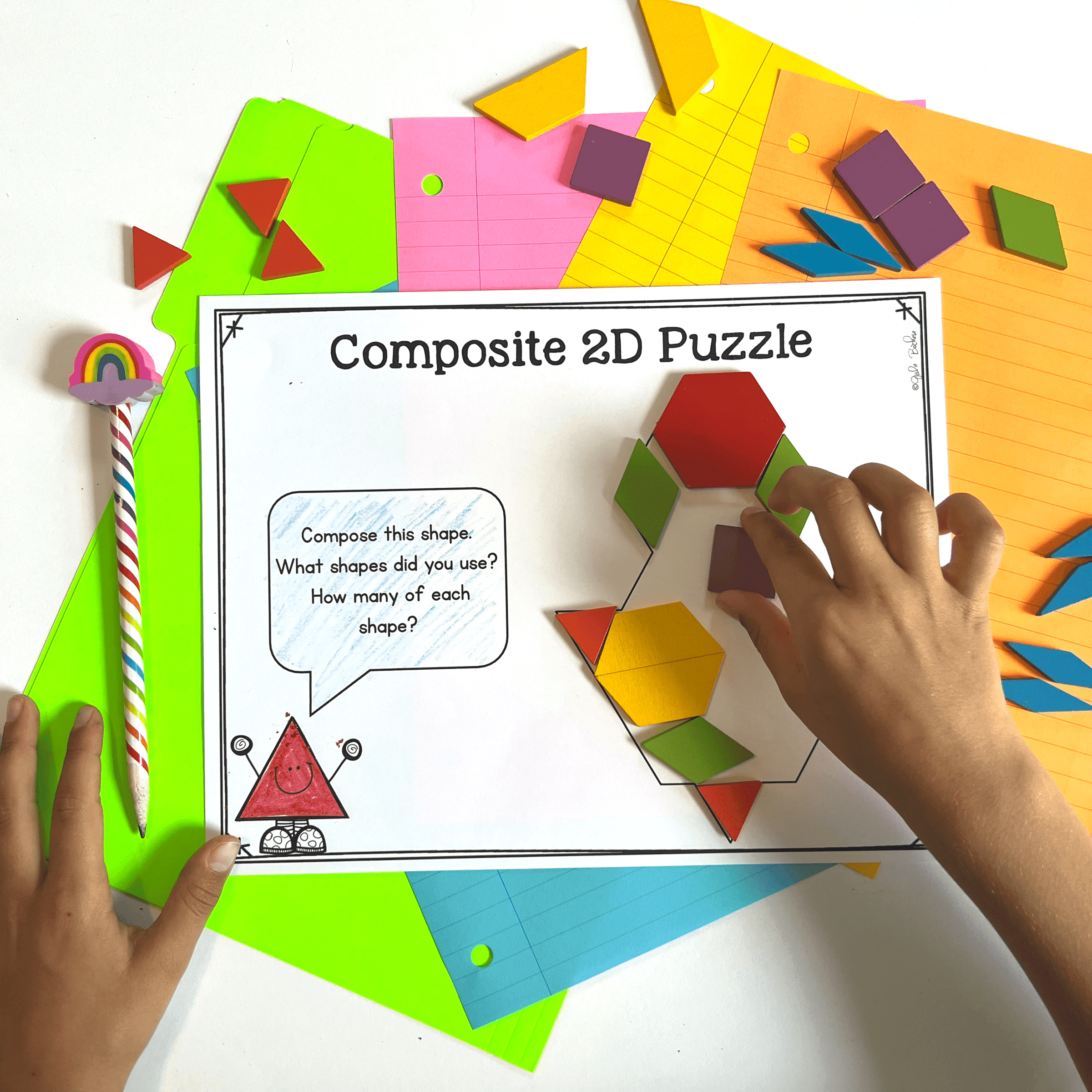 Composing Shapes - 2D & 3D - 1st Grade Math - 1.G.A.2 - Image 4