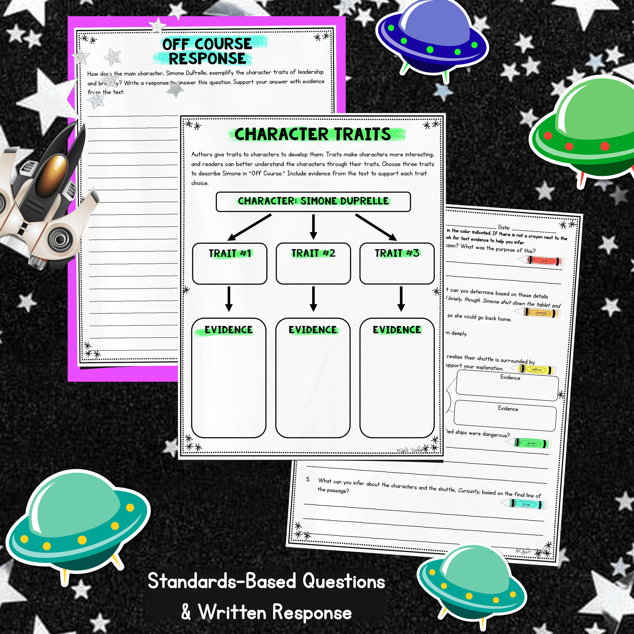Galactic Adventures Differentiated Reading Comprehension Passages - Image 4