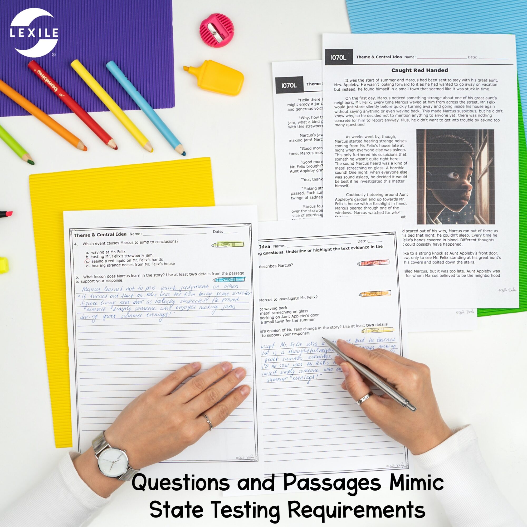 Theme & Central Idea - 7th & 8th Grade Reading Comprehension - RL.7.2 & RL.8.2 - Image 4